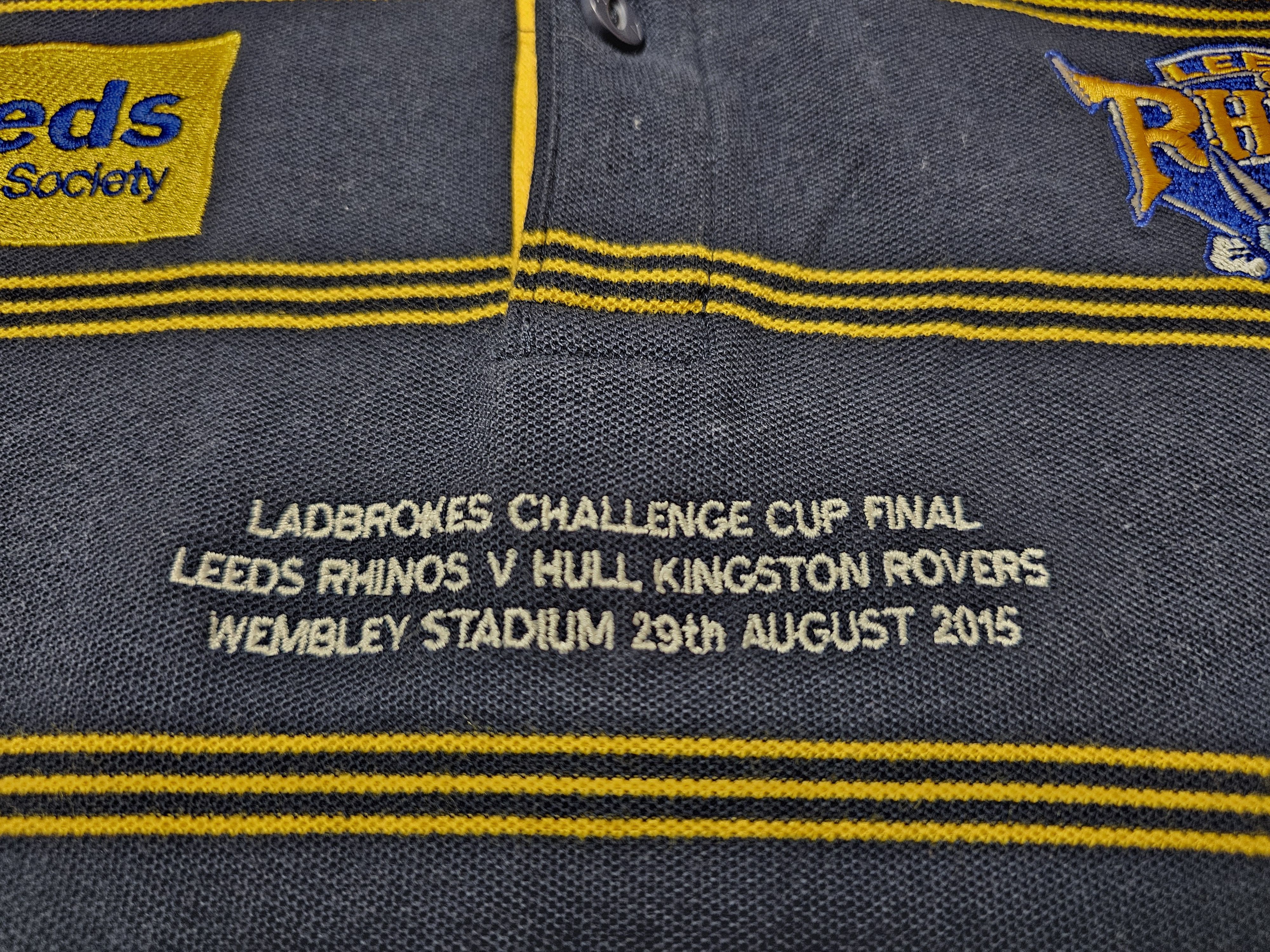 All Sport LEEDS RHINOS RUGBY JERSEY 2015 ENGLAND RUGBY COTTON POLO Size US XXL / EU 58 / 5 - 5 Thumbnail