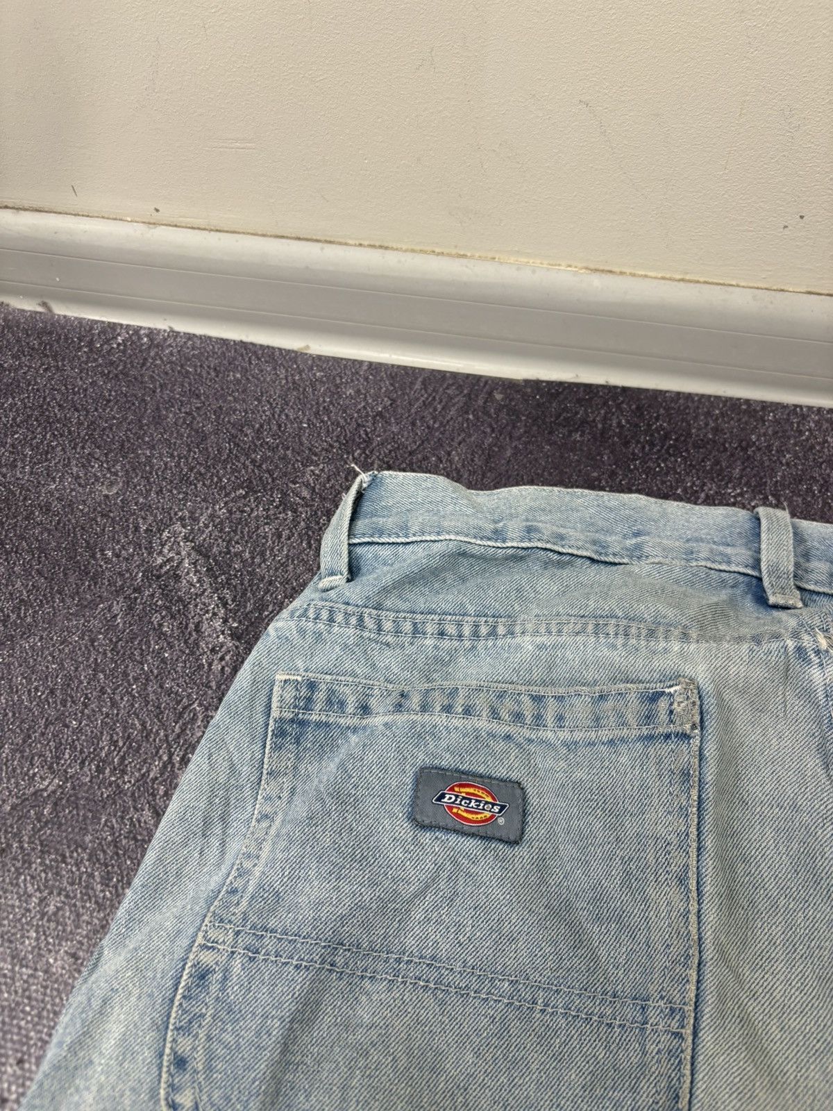 Dickies Vintage Dickies Double Knee Light Blue Denim Baggy Jeans Size US 30 / EU 46 - 14 Thumbnail