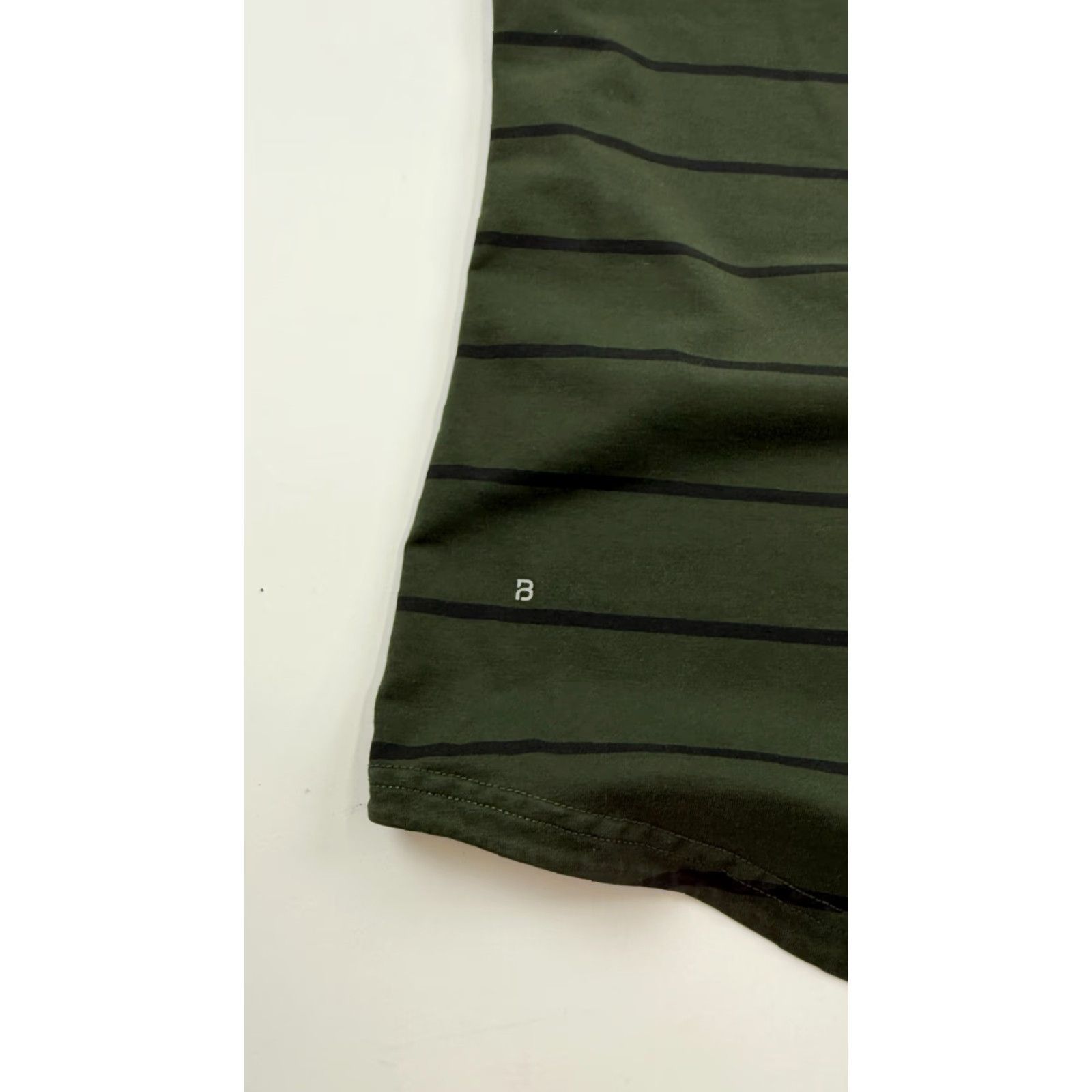 Vintage BYLT Slim Fit T-Shirt Mens Medium Green Striped Short Sleeve Crew Neck Outdoor Size US M / EU 48-50 / 2 - 3 Thumbnail