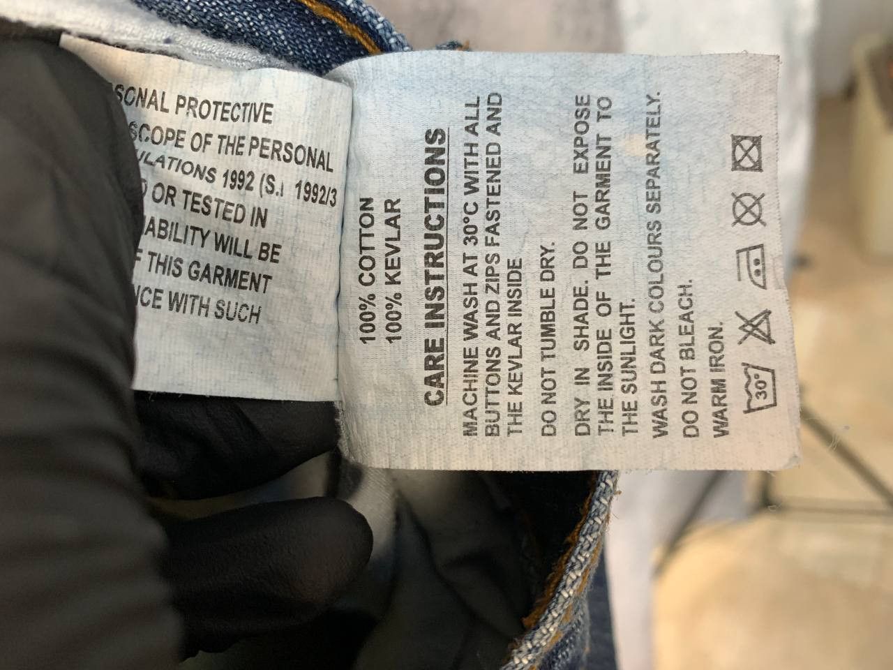 Japanese Brand Red Route London Made with Kevlar Denim Jeans Pants Size US 34 / EU 50 - 22 Thumbnail