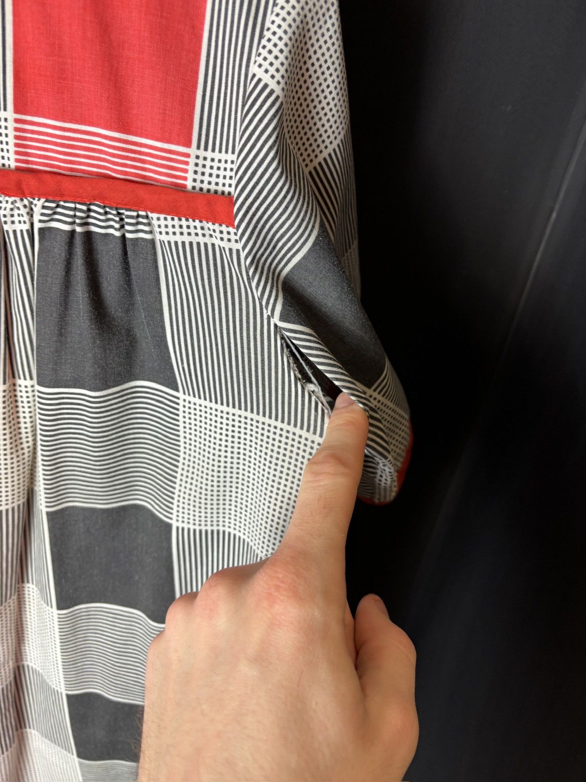 Vintage 1970s Plaid Dress Vintage Summer Gown YSL 60s MCM 80s Beach Size M / US 6-8 / IT 42-44 - 8 Thumbnail
