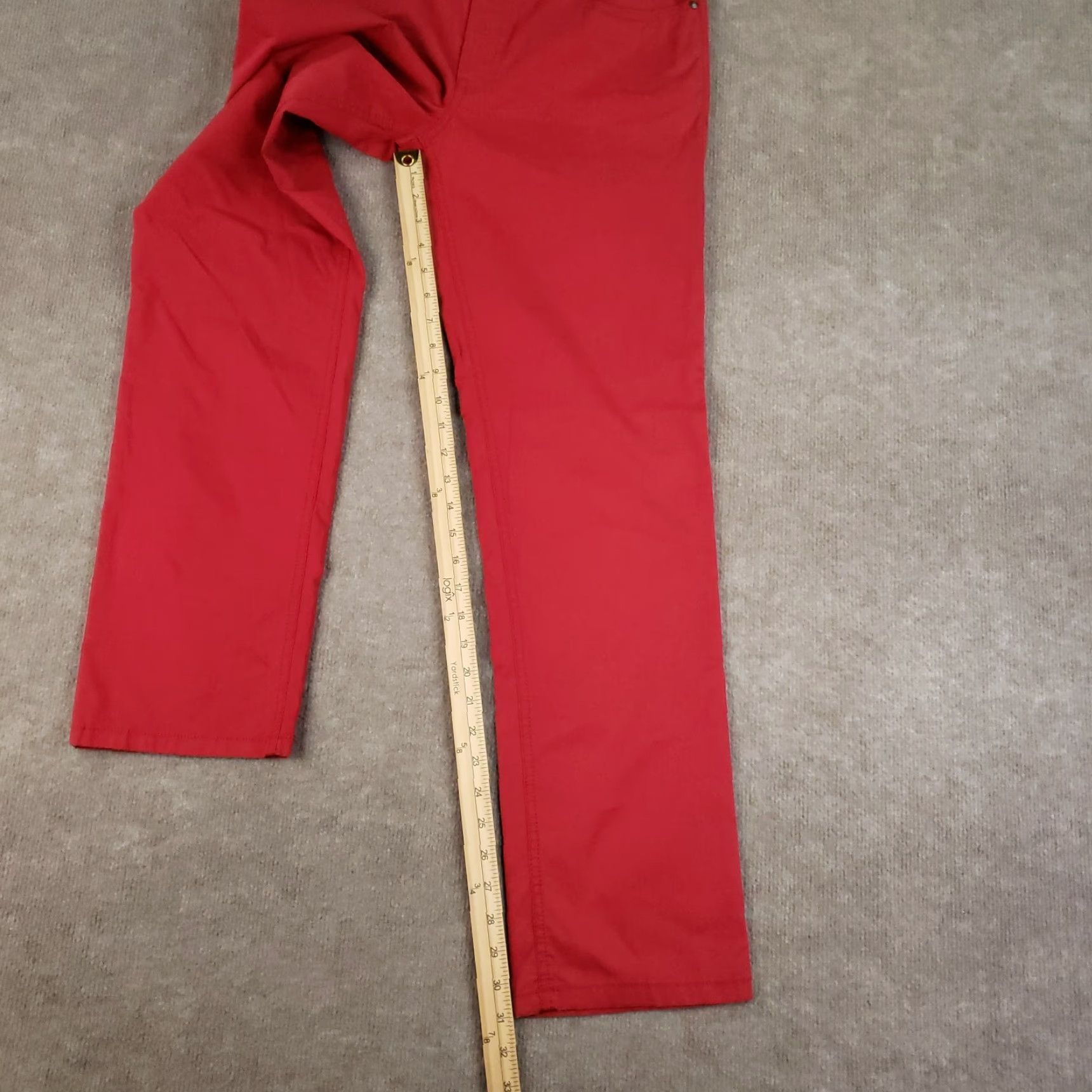 Vintage Vintage Hiltl Mens Pants Size 31x31 Red Cotton Spandex Chino Straight Casual Size US 31 - 2 Thumbnail