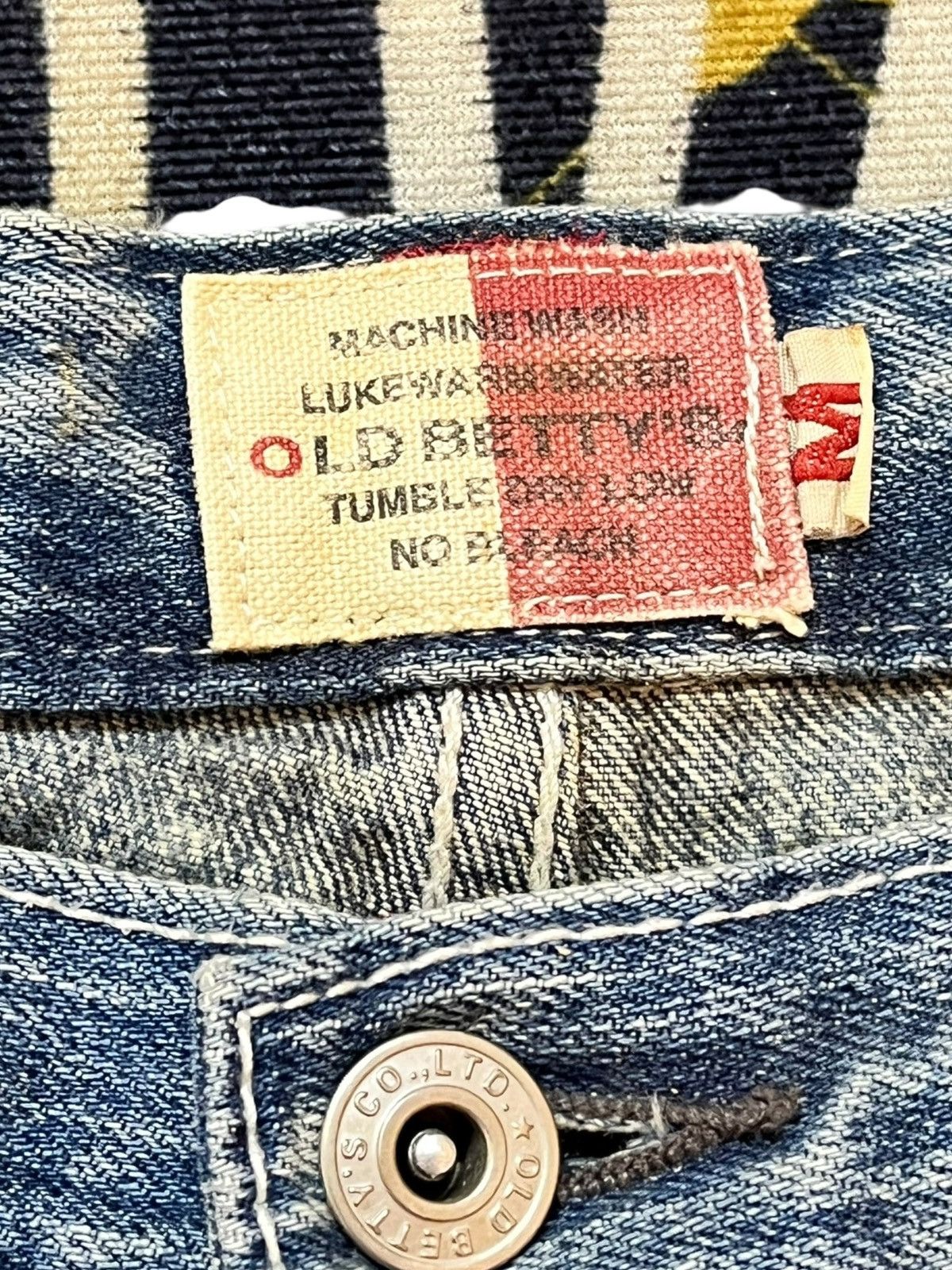 Oldblue Co. Vintage Old Betty’s Baggy Cargo Carpenter Wide Leg Denim Size US 32 / EU 48 - 5 Thumbnail