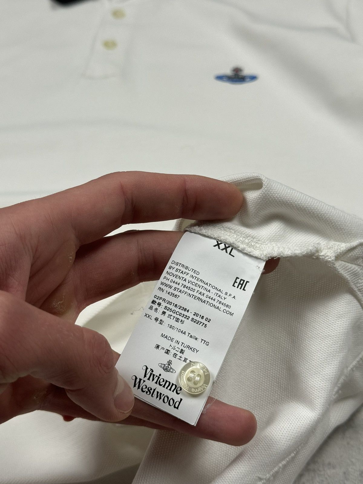 Vivienne Westwood Vivienne Westwood White Polo Size XXL Size US XXL / EU 58 / 5 - 10 Thumbnail