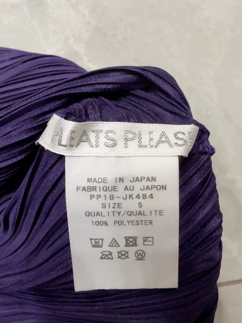 Issey Miyake Issey Miyake size:5 Purple pleated short-sleeved shirt Size M / US 6-8 / IT 42-44 - 2 Thumbnail