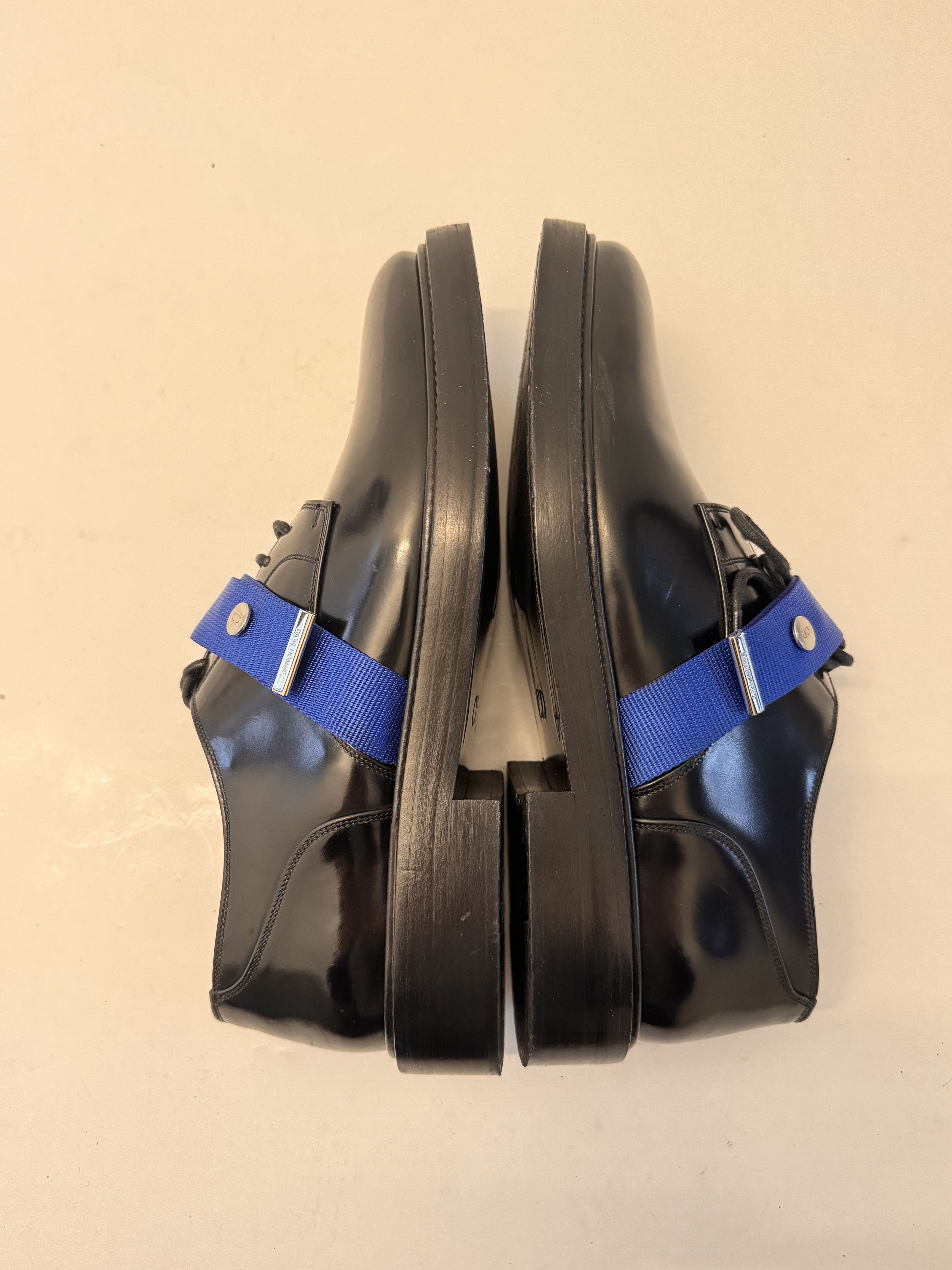 Dior DIOR HOMME H965 Derby Black Shoes with Blue belting EU39 Size US 6 / EU 39 - 13 Thumbnail