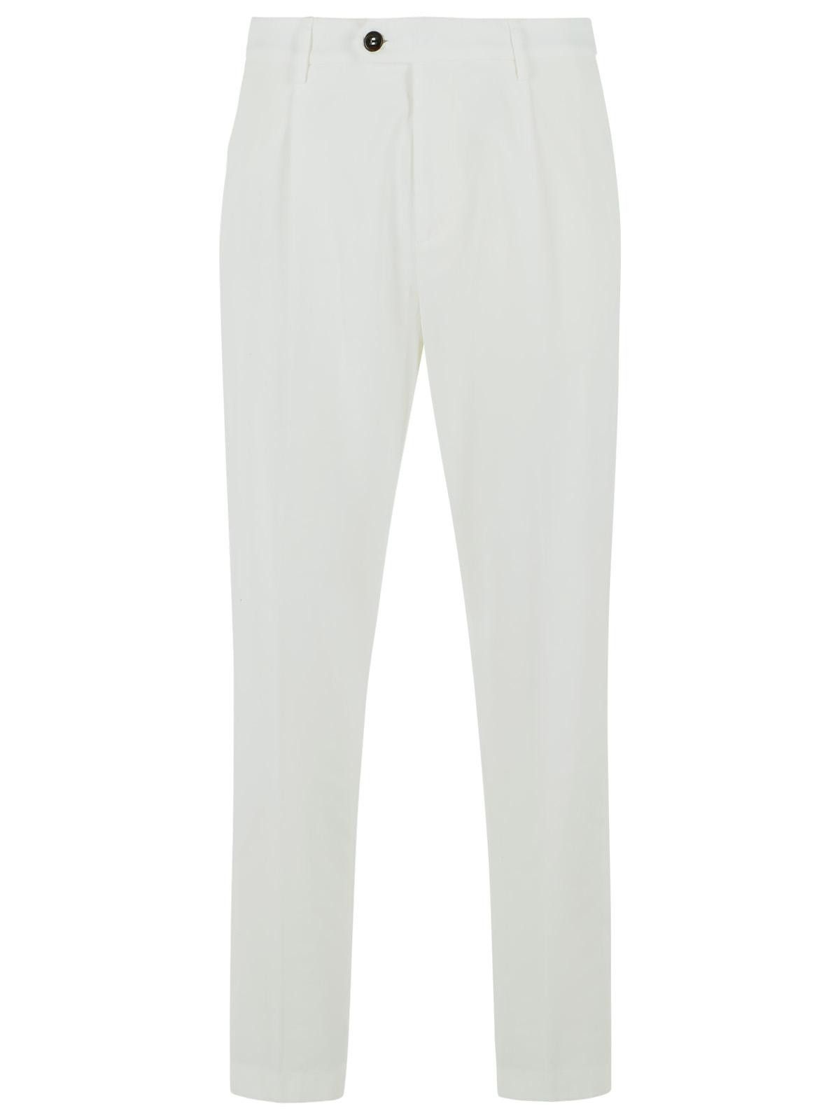 Eleventy ELEVENTY White Cotton Pants Size US 34 / EU 50 - 1 Thumbnail