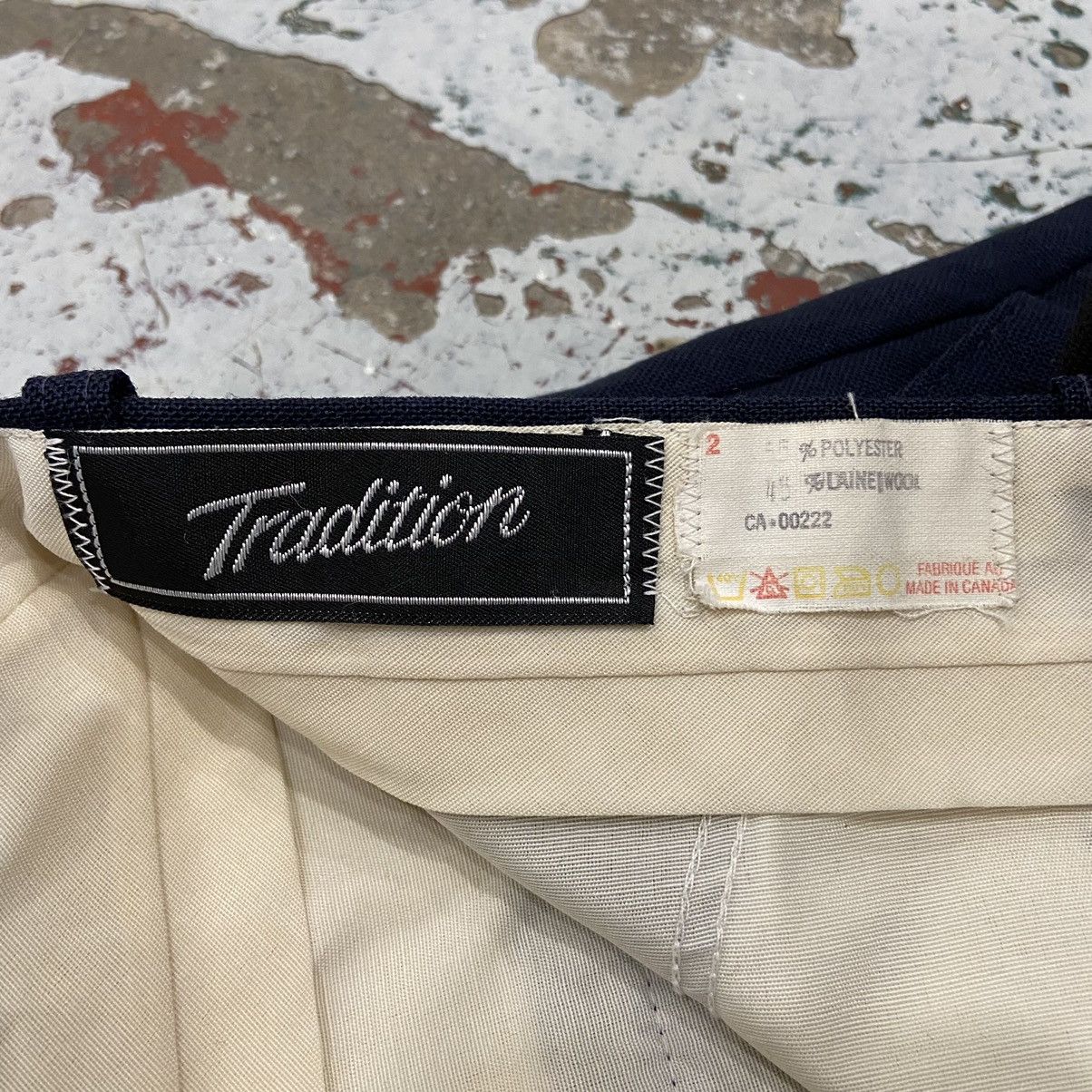 Vintage Vintage Navy Blue Pleated Trousers Size US 36 / EU 52 - 6 Thumbnail