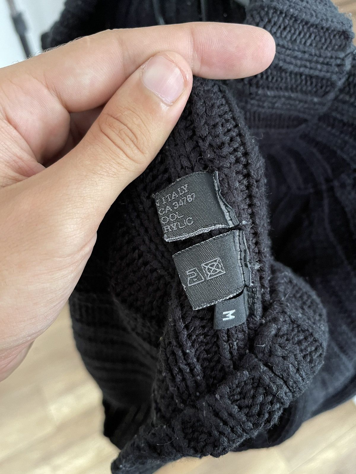 Prada Prada Turtleneck Cable Wool Knit Turtleneck Sweater Size US M / EU 48-50 / 2 - 11 Thumbnail