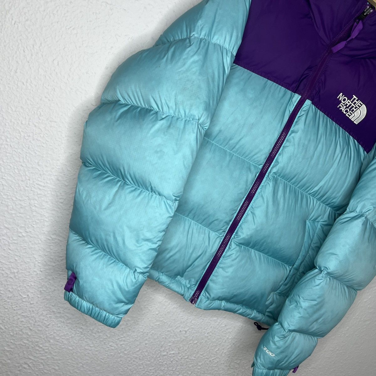 The North Face The North Face Nuptse 700 Turqoise Blue Purple Logo Puffer Size US S / EU 44-46 / 1 - 2 Thumbnail