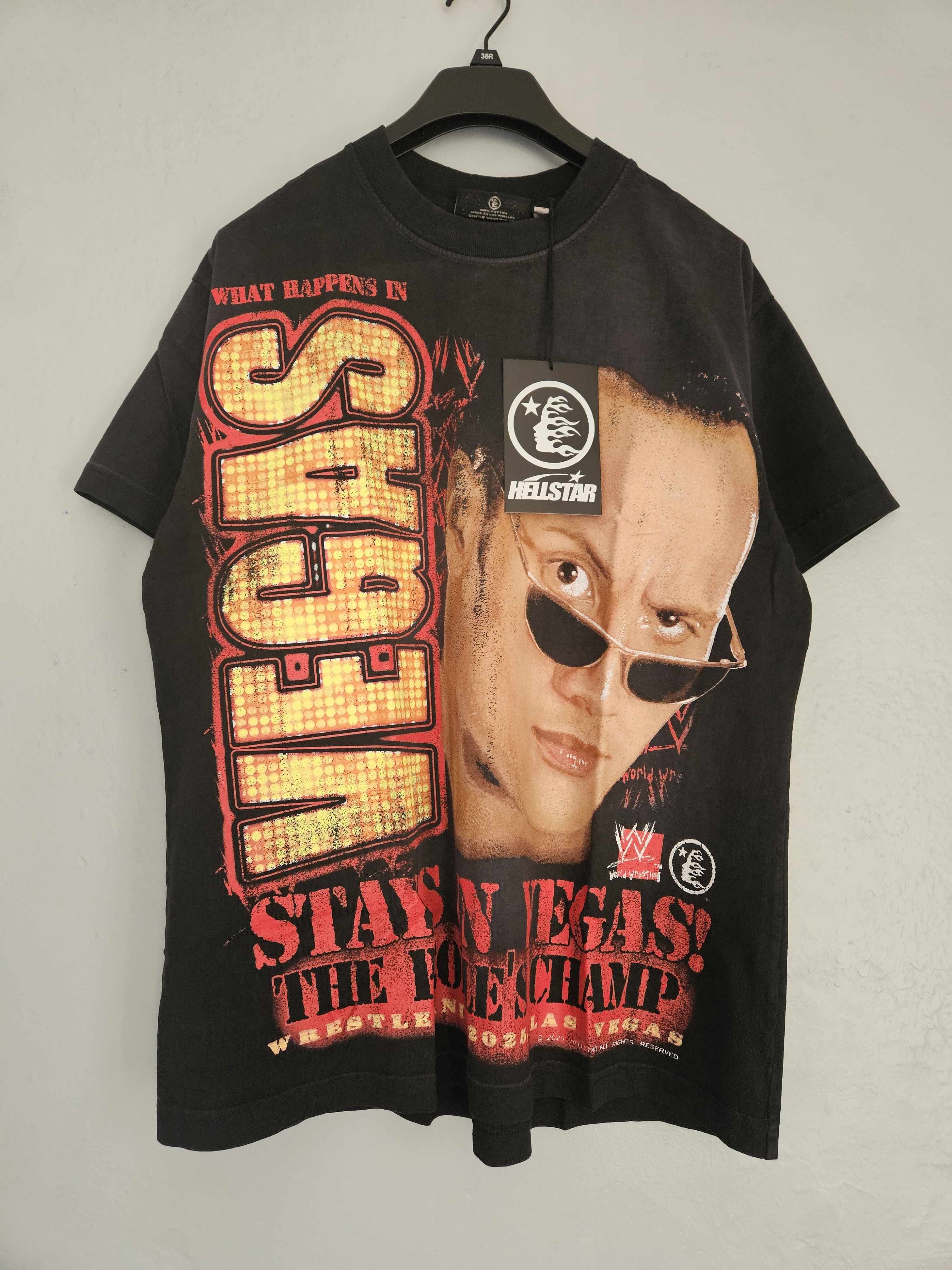 HELLSTAR WWE The Rock Vegas Oversized T Shirt Size US S / EU 44-46 / 1 - 1 Thumbnail