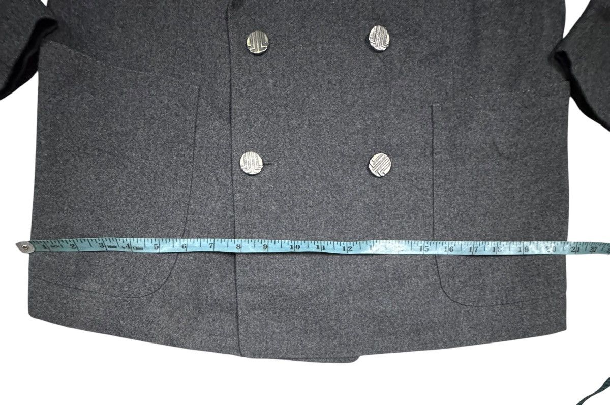 Lanvin Vtg🔥Lanvin Paris Gray Double Breasted Lana Wool Jacket Size 36R - 20 Thumbnail