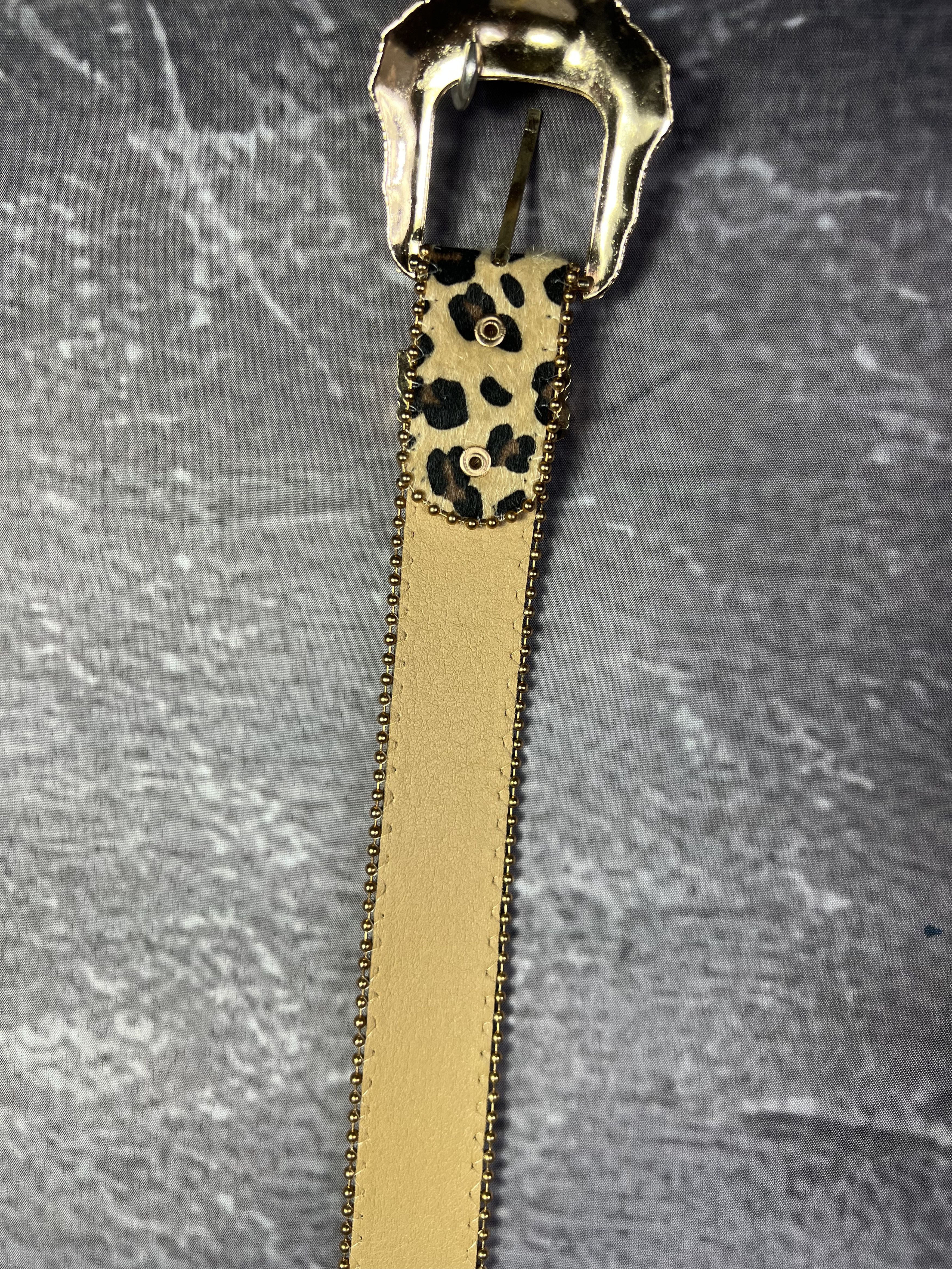 Vintage Leopard Printed Y2k Buckle Belt Size ONE SIZE - 10 Thumbnail