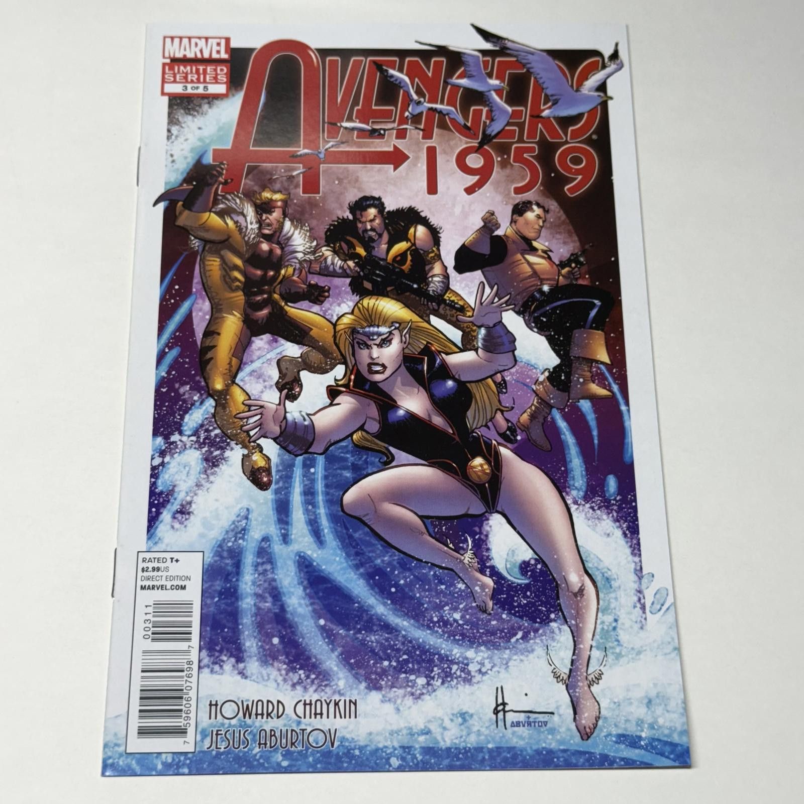 Marvel Comics Marvel AVENGERS 1959 Limited Series #3 of 5 JAN 2012 Comic Size ONE SIZE - 2 Thumbnail