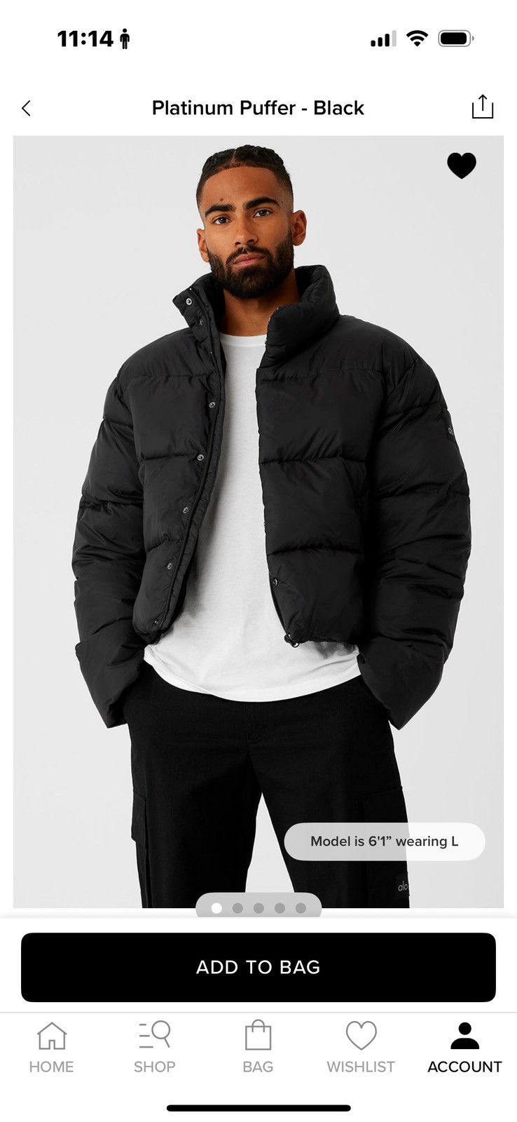 Alo Alo Men's Platinum Puffer Jacket Size Large Size US L / EU 52-54 / 3 - 4 Thumbnail