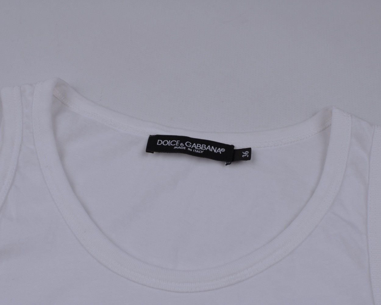 Designer × Dolce & Gabbana DOLCE & GABBANA DG Logo Stretches Tank Top Sleeveless Size S / US 4 / IT 40 - 11 Thumbnail
