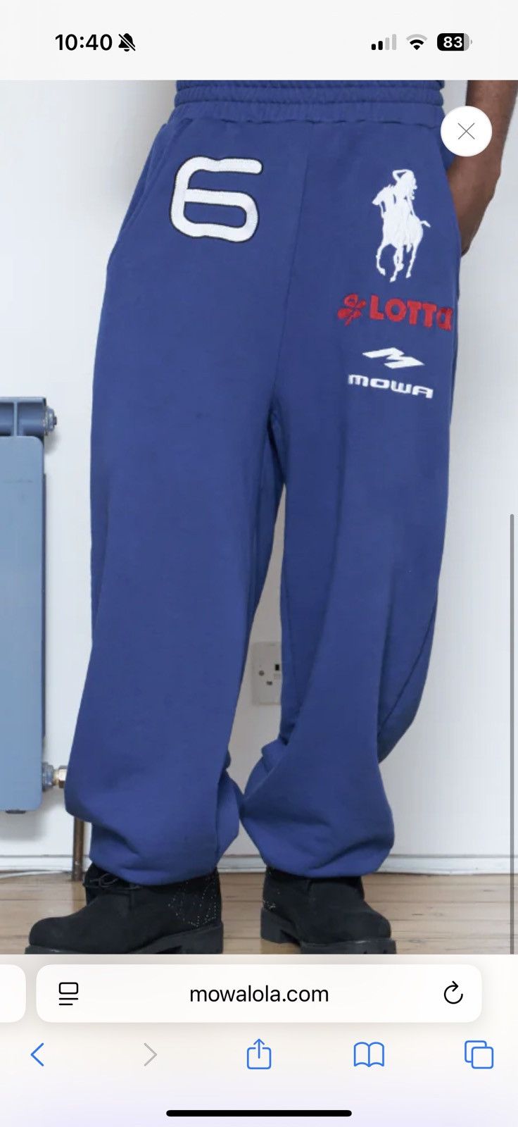 Mowalola LND JOGGERS SIZE L | Grailed