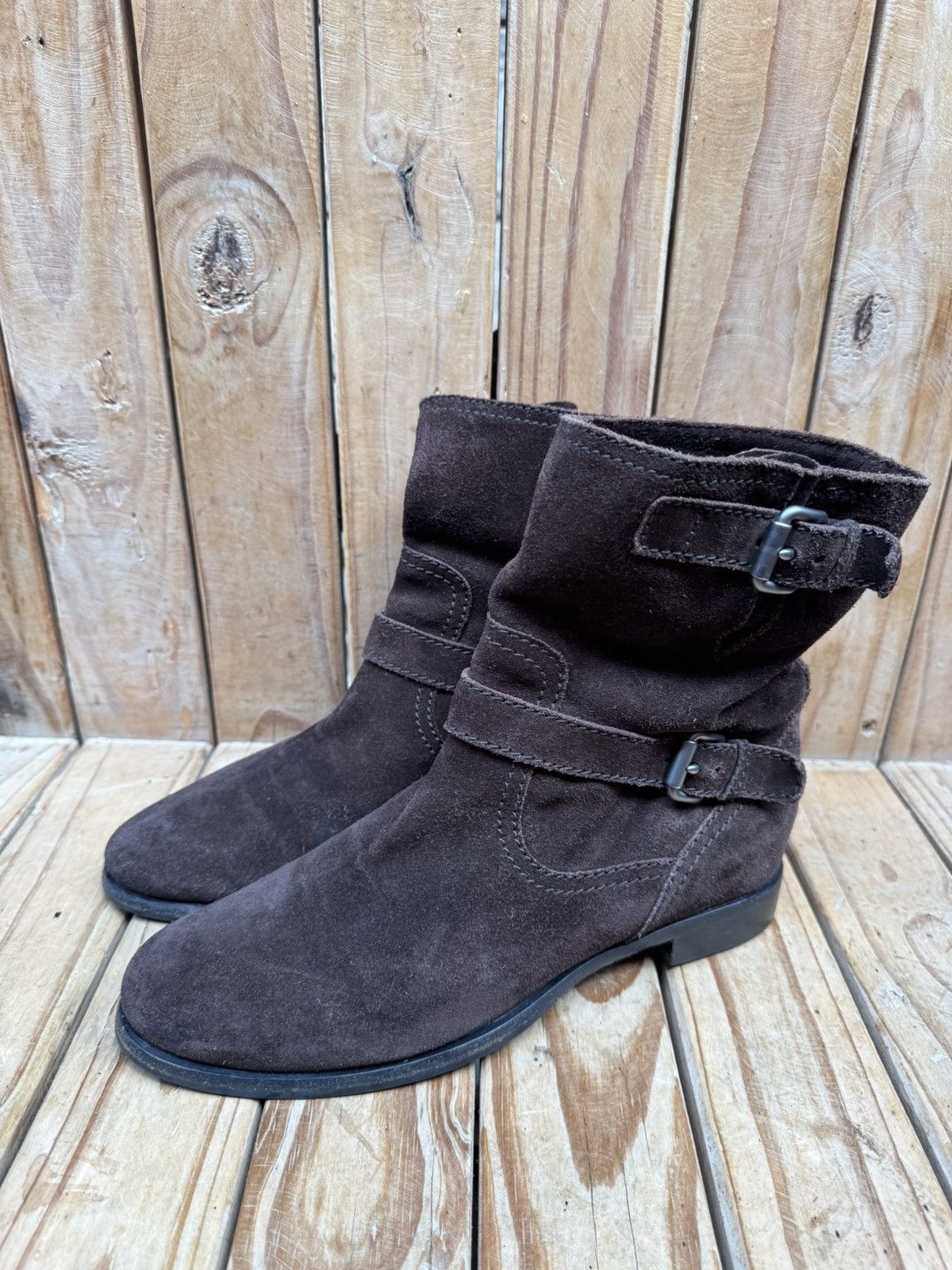 Prada PRADA brown suede strappy women’s boots EUR 41 US 11 UK 8 Size US 11 / IT 41 - 1 Thumbnail
