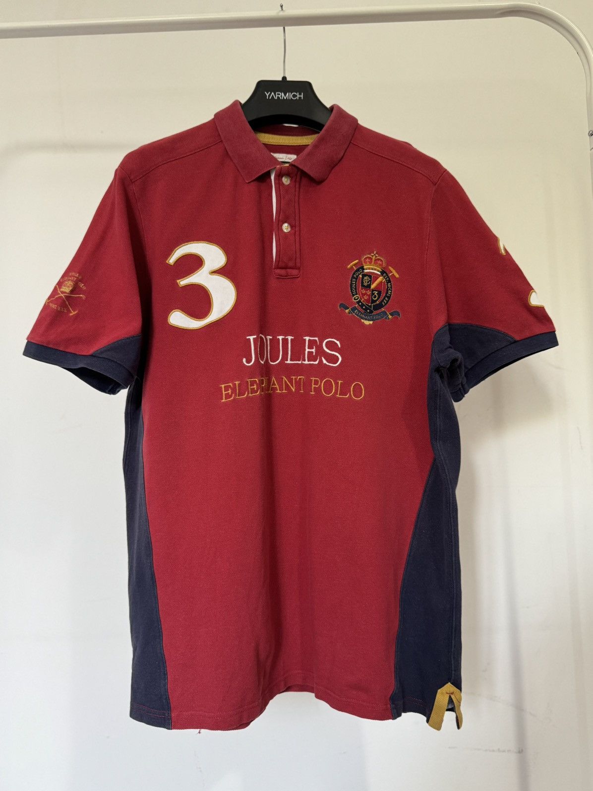 Polo Ralph Lauren Polo Joules Elephant Polo Numbered Embroidered Shirt Size US L / EU 52-54 / 3 - 1 Thumbnail