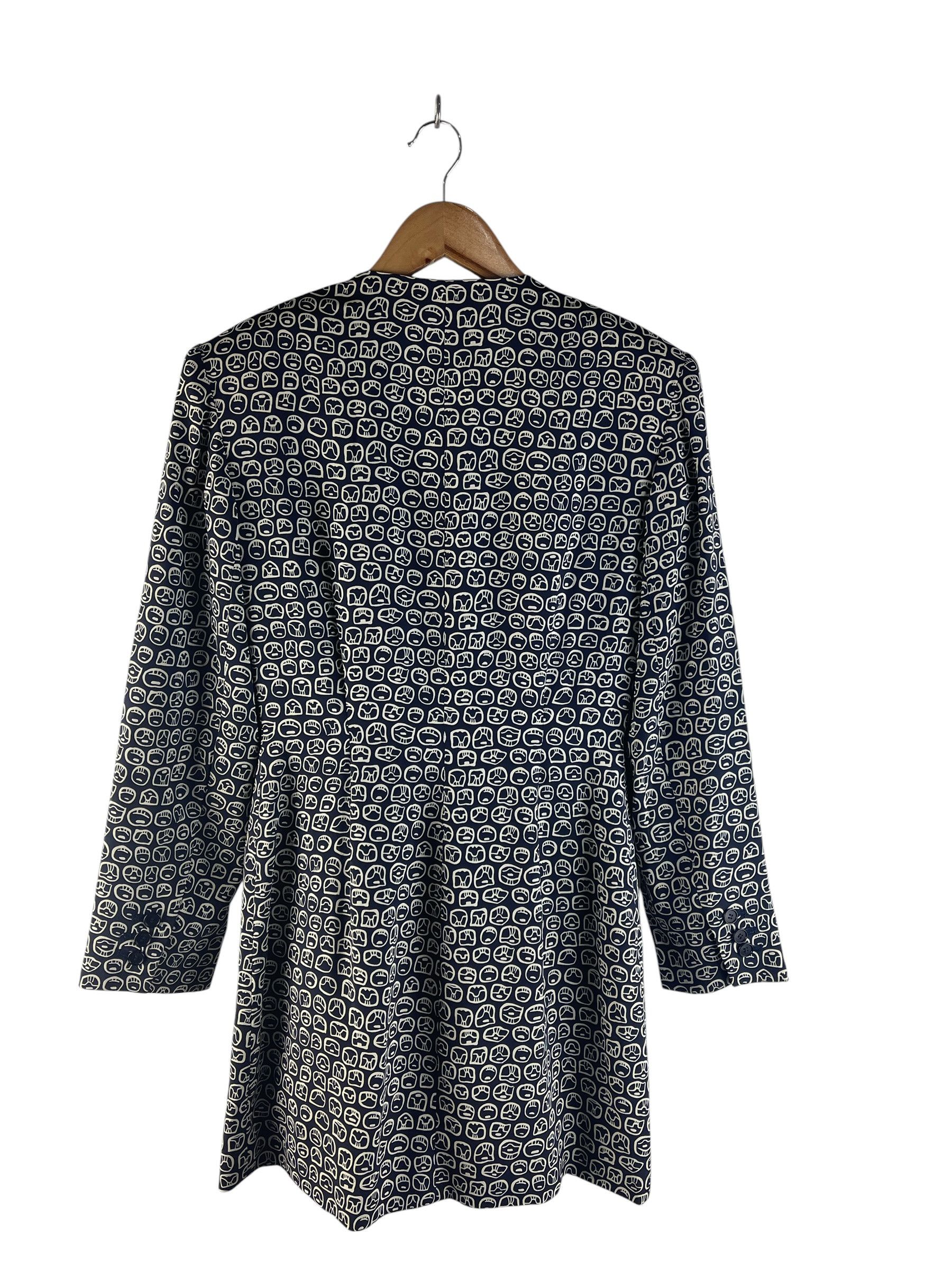 Norma Kamali Vintage Norma Kamali Abstract Print Button Blazer Jacket Size S / US 4 / IT 40 - 3 Thumbnail