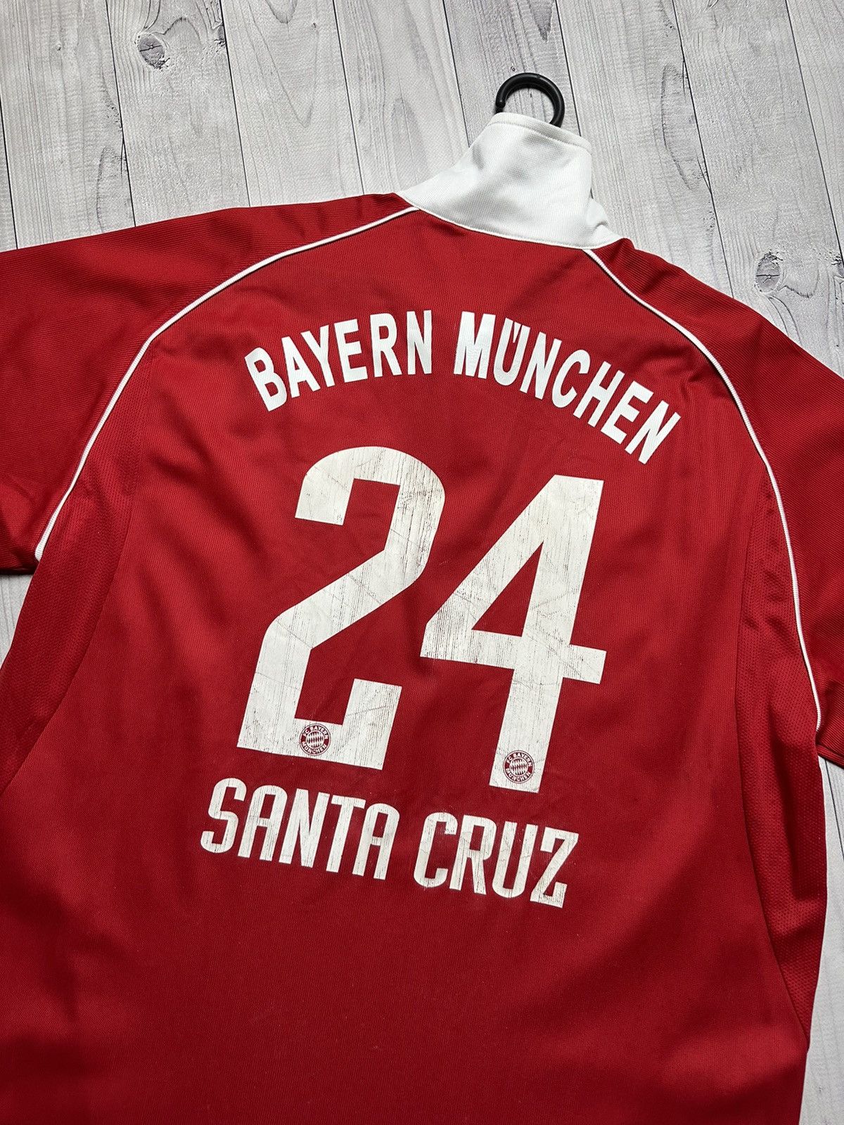 Adidas × Vintage Vintage Adidas Bayern Munich Soccer Jersey 24 Santa Cruz Size US XL / EU 56 / 4 - 3 Thumbnail