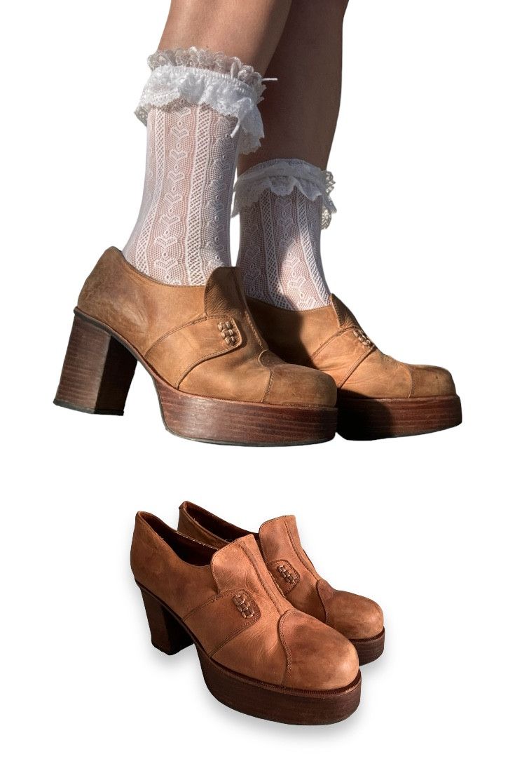 Designer × Vintage Iconic vintage 90s El Danets Mega Platform Chunky Size US 8.5 / IT 38.5 - 10 Thumbnail