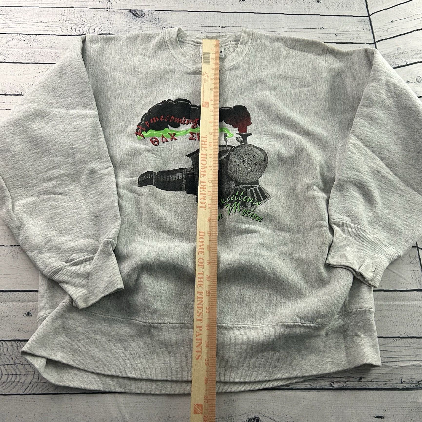 Lee Vintage Lee '93 Sigma Pi Pullover Crewneck Sweatshirt Men's XL Gray Size US XL / EU 56 / 4 - 4 Thumbnail