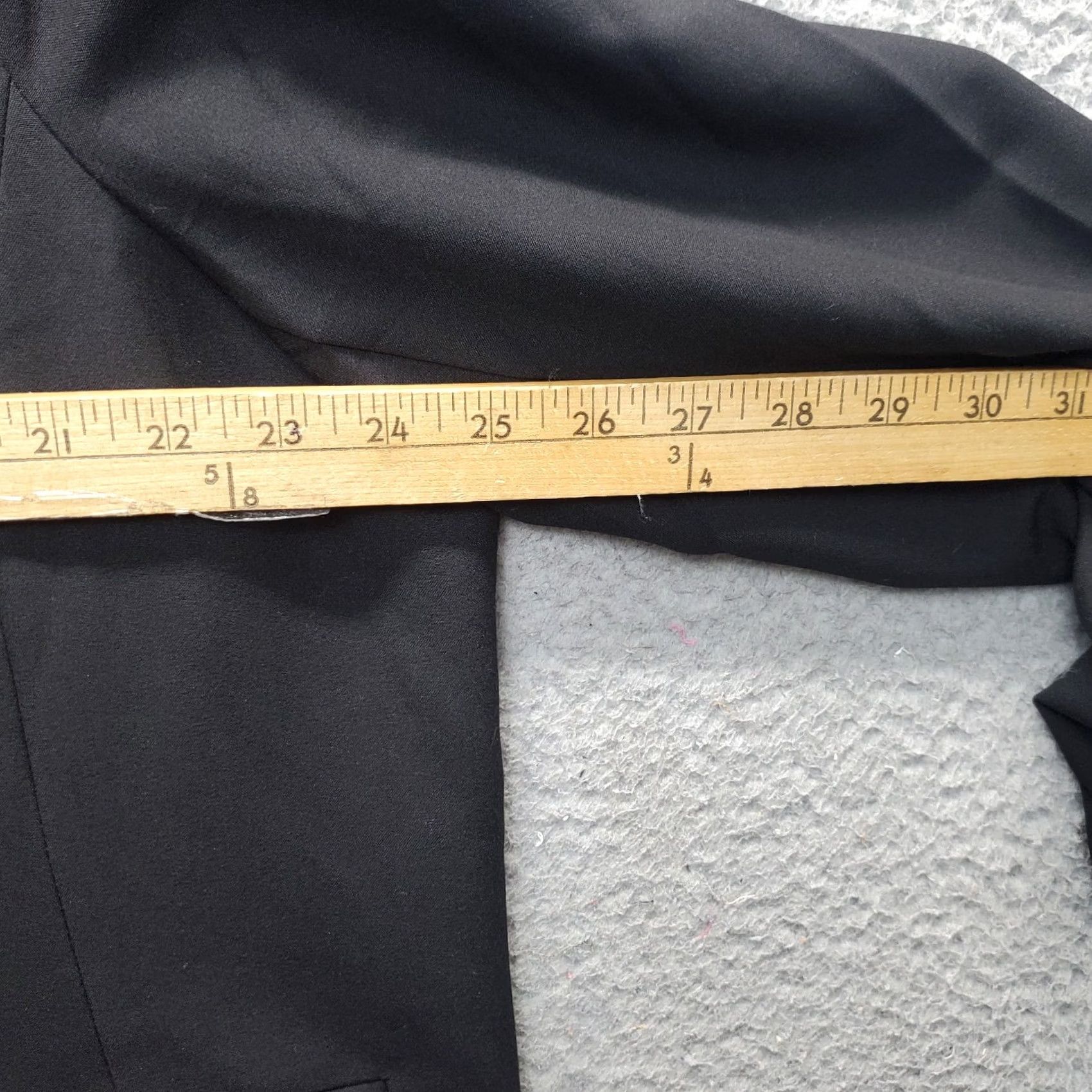 Vintage Lane Bryant Black Blazer Womens 22 Single Breasted Jetted Pockets Notch Lapel Size 3XL / US 20-22 - 5 Thumbnail