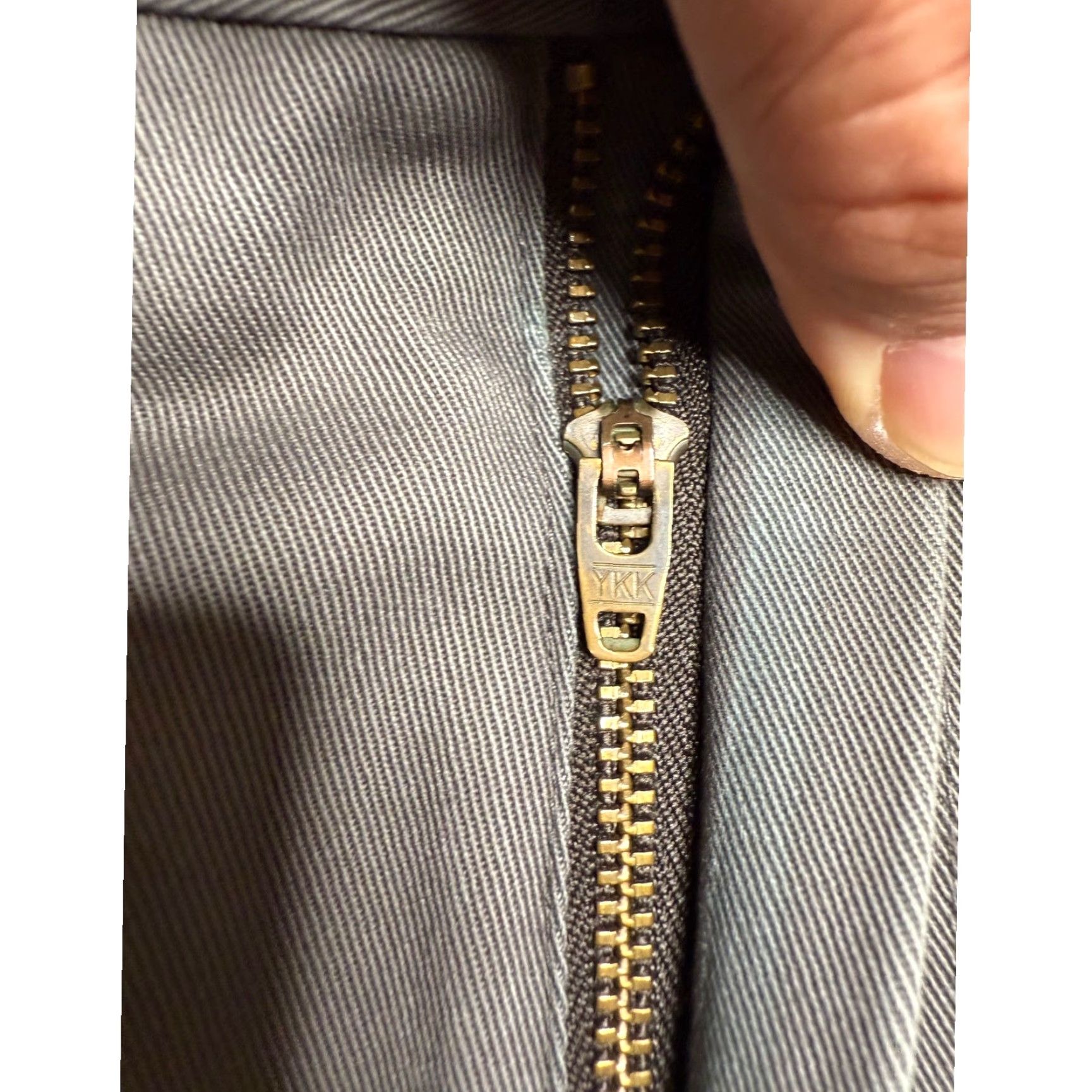 Brooks Brothers Brooks Brothers Advantage Chino Pants Mens 44x28 Gray Cotton Regular Straight Front Zipper Pocket Casual, Business, Workwear Mens Size US 44 / EU 60 - 5 Thumbnail