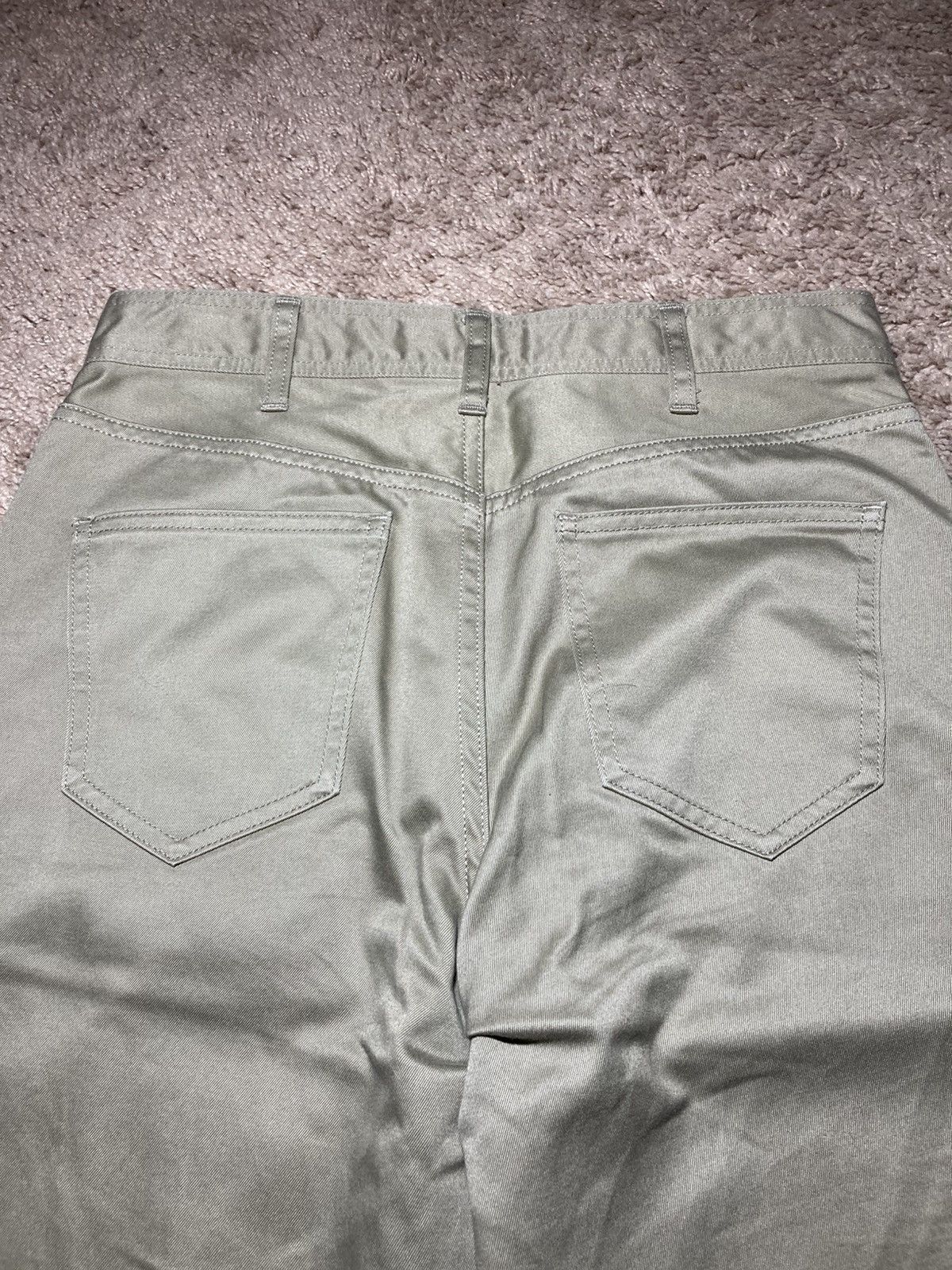 Celine AW19 Celine Cropped Chino Twill Pants 2019 Khaki Hedi Sliman Size US 26 / EU 42 - 8 Thumbnail