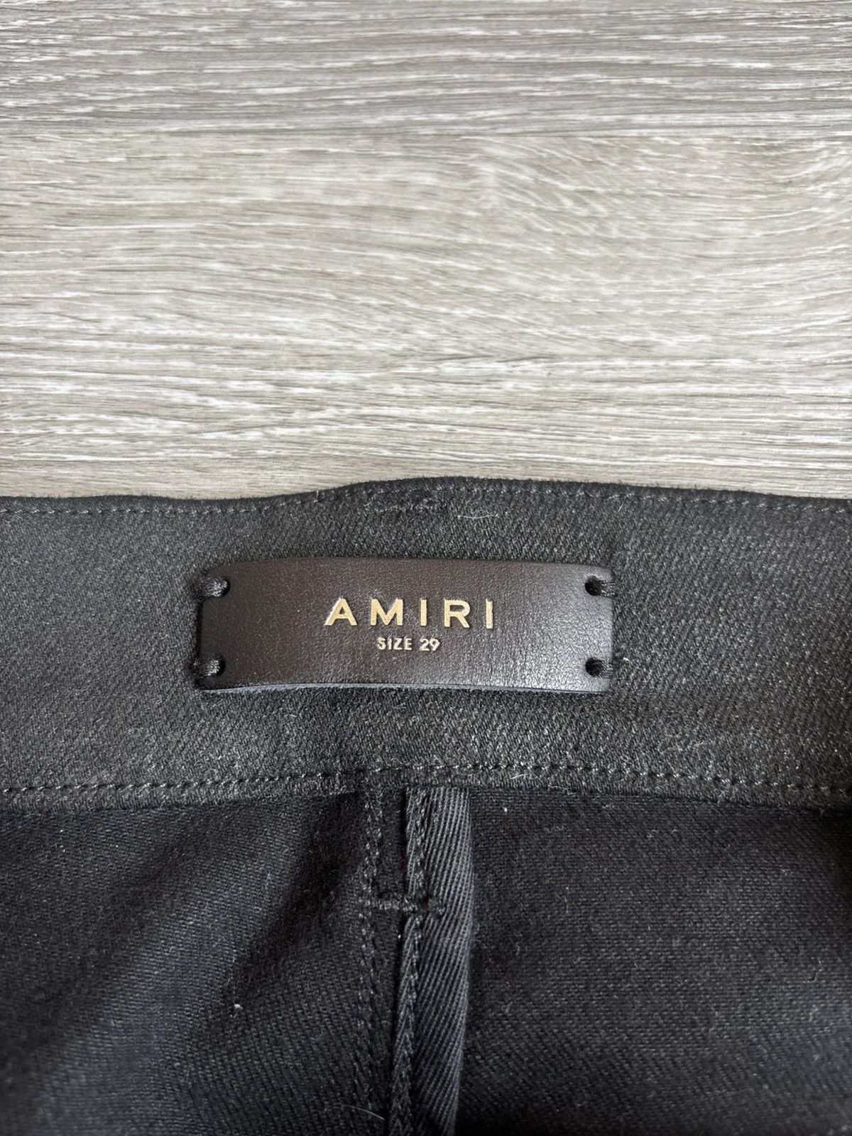 Amiri Amiri MX2 Black Waxed Biker Jean Size US 29 - 9 Thumbnail
