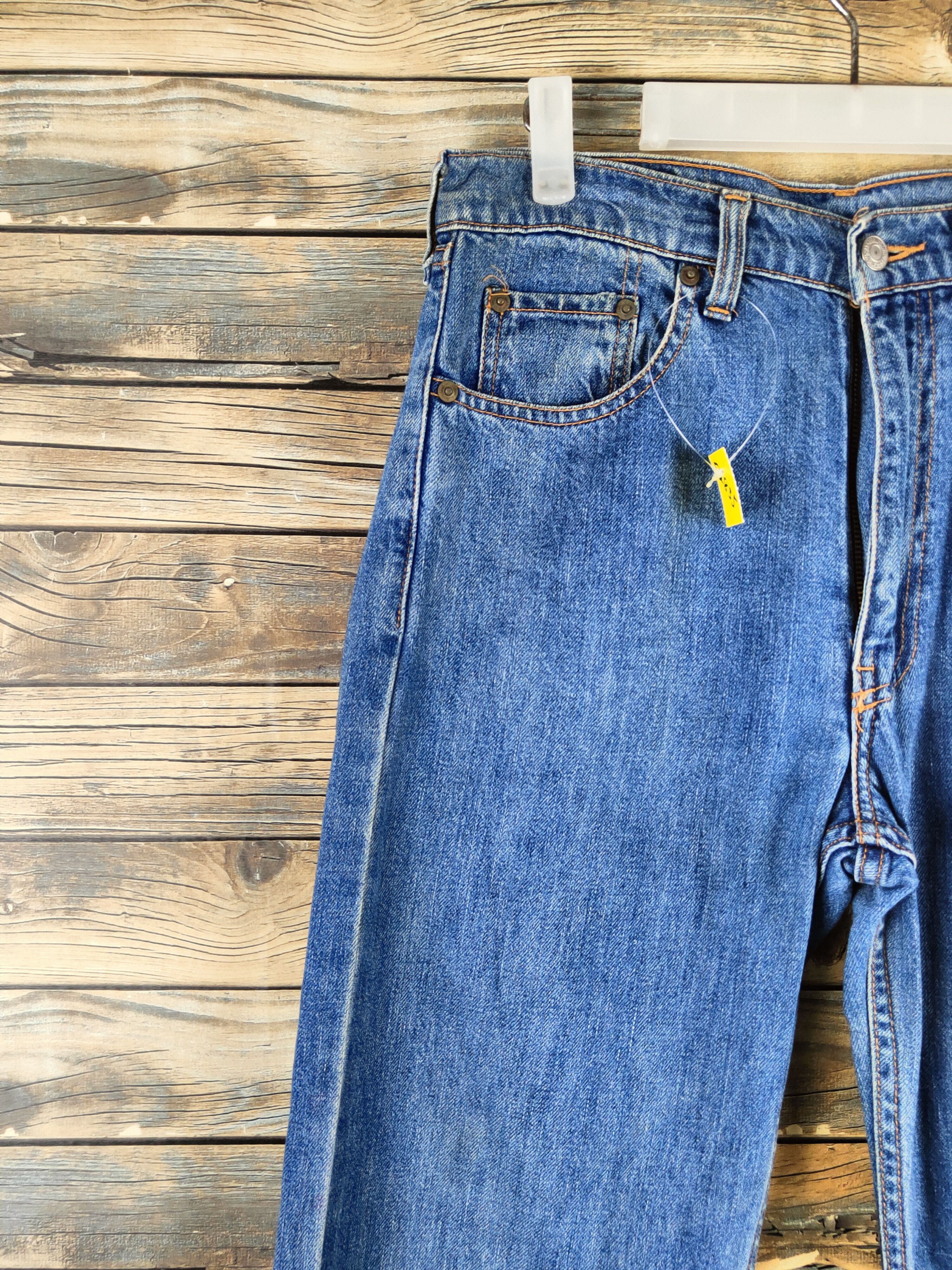 Levi's 509 Levi's Blue Distressed Ripped denim Jeans #S2835 Size US 30 / EU 46 - 3 Thumbnail