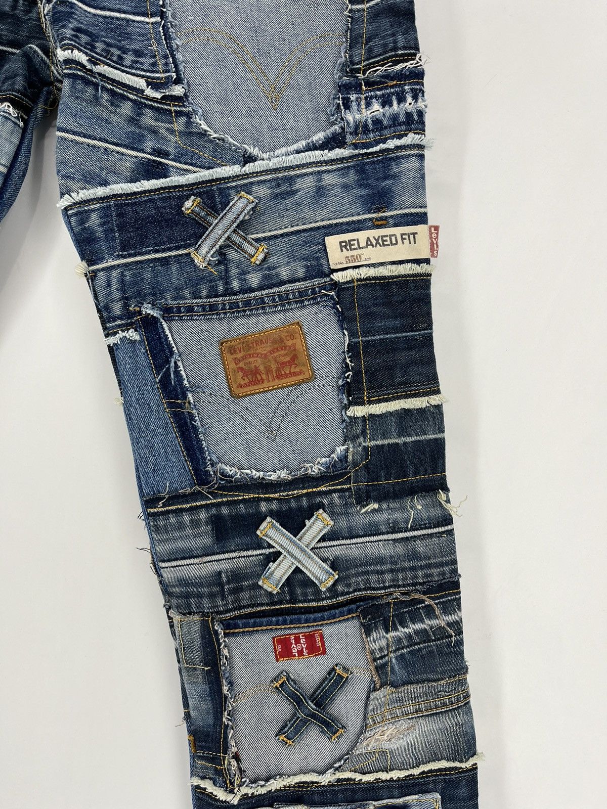 Levi's 90s Levi’s 501 Patchwork Multipocket Denim Custom Jeans USA Size US 34 / EU 50 - 5 Thumbnail
