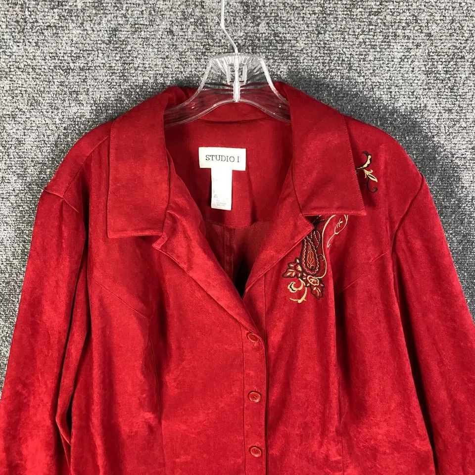 Other Studio I Blazer Jacket Women's Size 20W Polyester 4 Button Size 3XL / US 20-22 - 2 Thumbnail