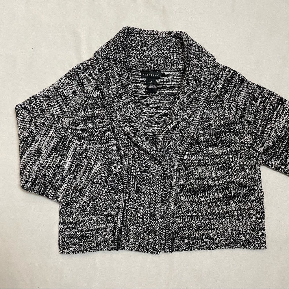 Other New Rafaella Cotton Blend Knit 3/4 Sleeve Grey Cardigan Siz Size M / US 6-8 / IT 42-44 - 7 Thumbnail