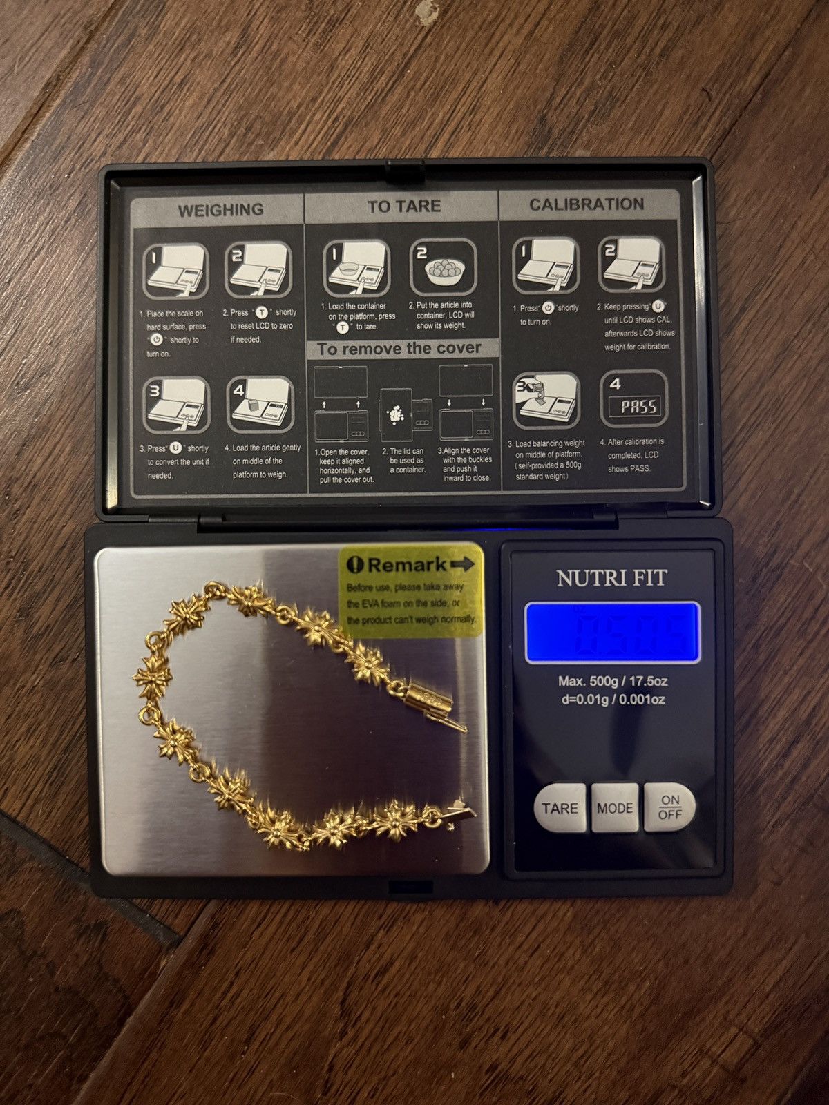 Chrome Hearts Chrome Hearts Gold Tiny E Cross Plus Bracelet Logo small Size ONE SIZE - 25 Thumbnail