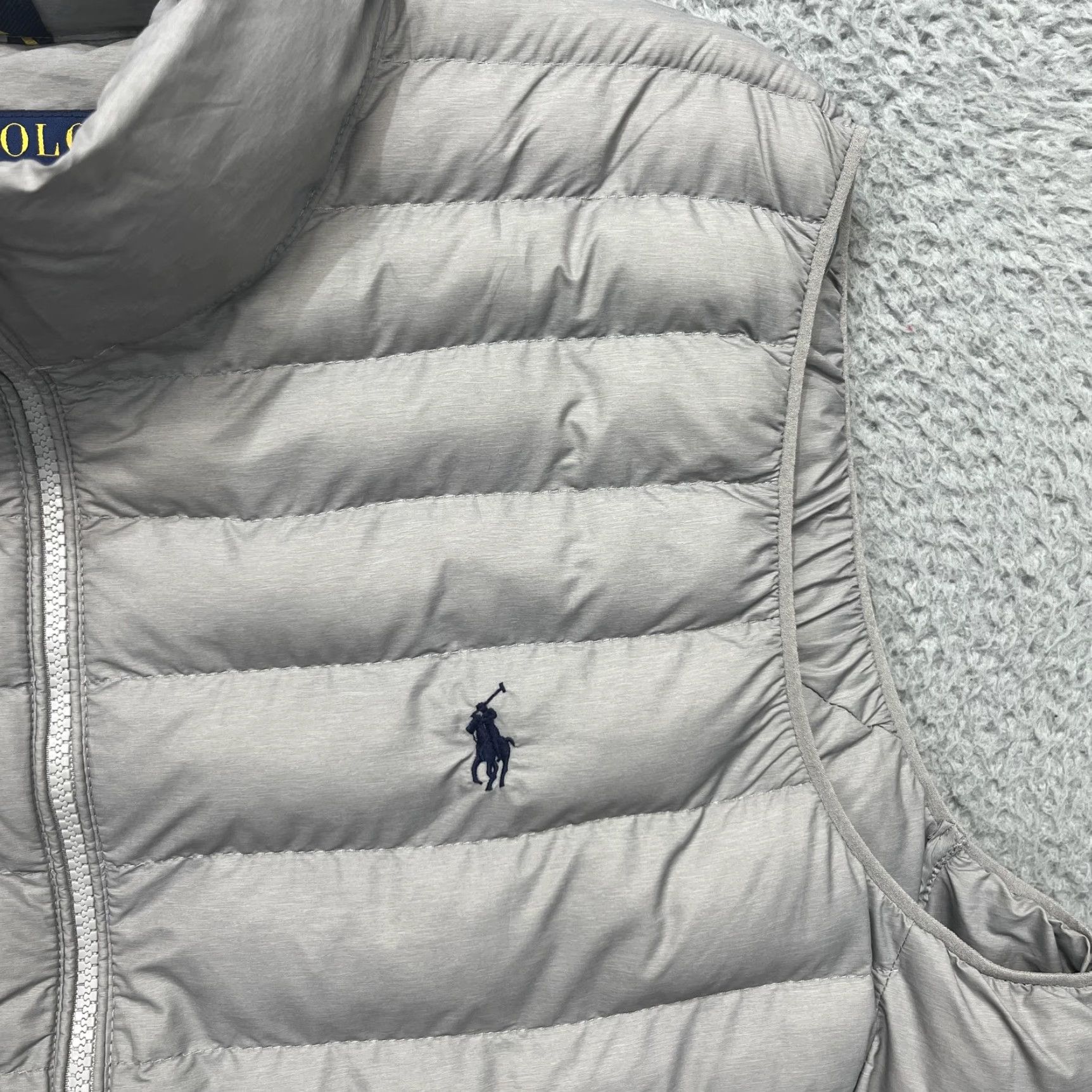 Polo Ralph Lauren Performance Vest Mens L Gray Polo Ralph Lauren Performance Vest Mens L Gray Puffer Quilted Nylon Warm
