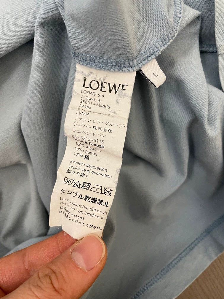 Loewe loewe Haze blue embroidered small logo short sleeve 2506-Ne Size US L / EU 52-54 / 3 - 6 Thumbnail