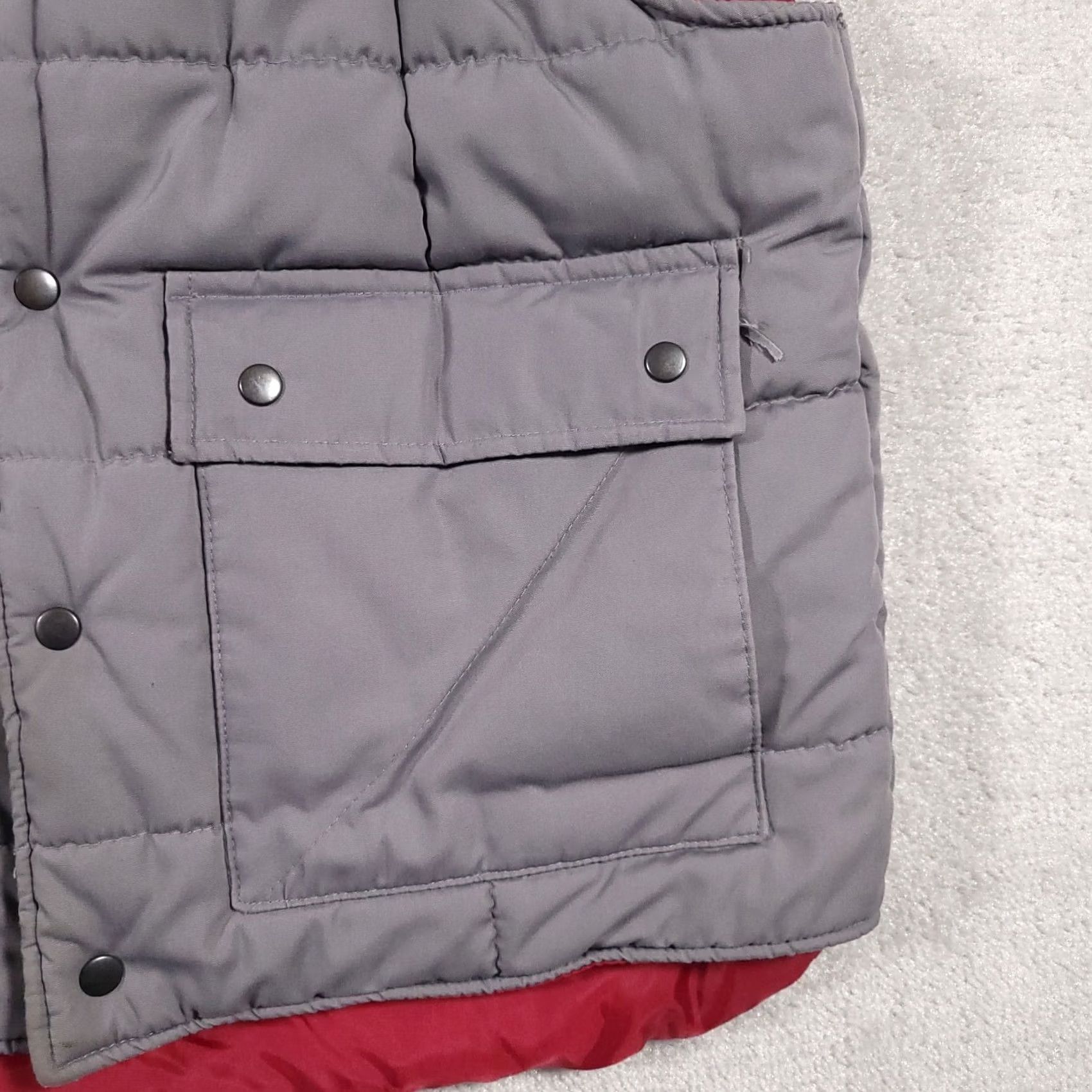 Vintage Northwest Territory Puffer Vest Mens Large Gray Red Snap Full Zip Heavy Size US L / EU 52-54 / 3 - 5 Thumbnail