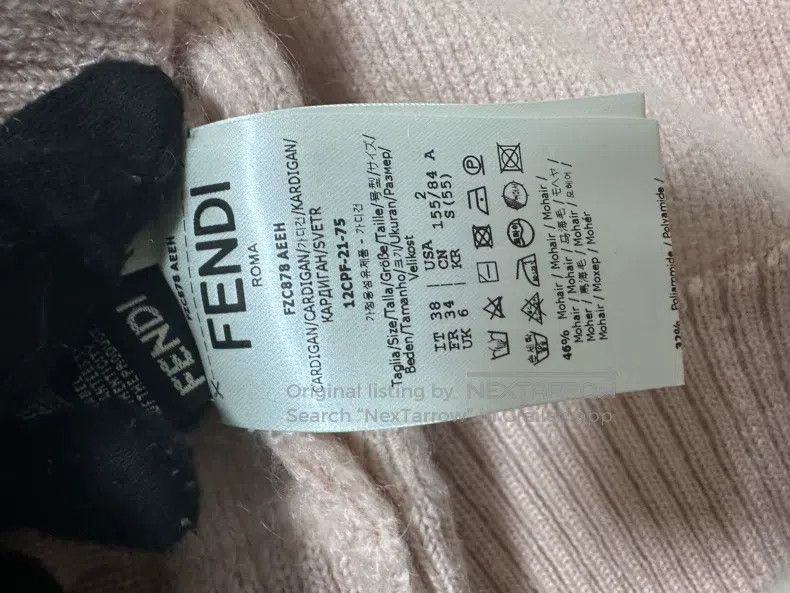 Fendi Fendi Embroidered Cashmere Cardigan Size XS / US 0-2 / IT 36-38 - 5 Thumbnail