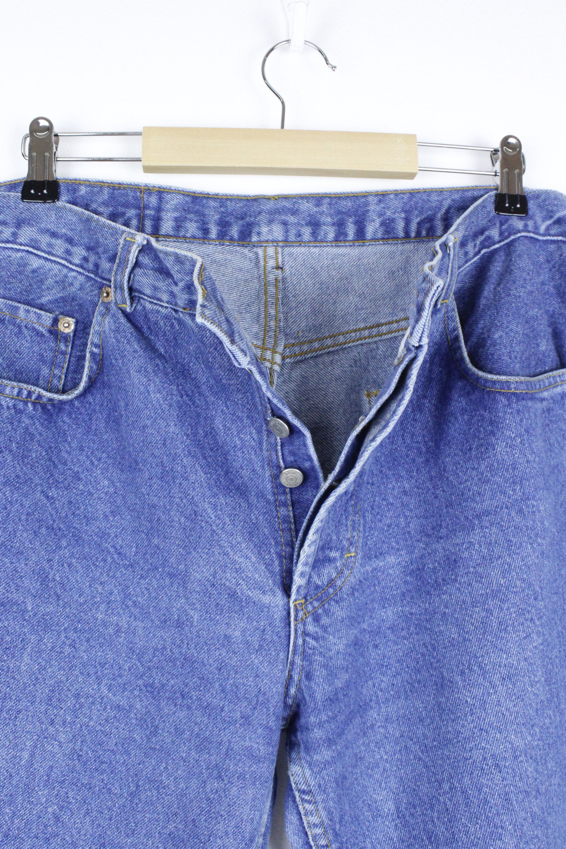 Levi's × Levi's Vintage Clothing × Vintage Vintage 90's Levis 501 Washed Blue Denim Pants Jeans Size US 33 - 5 Thumbnail