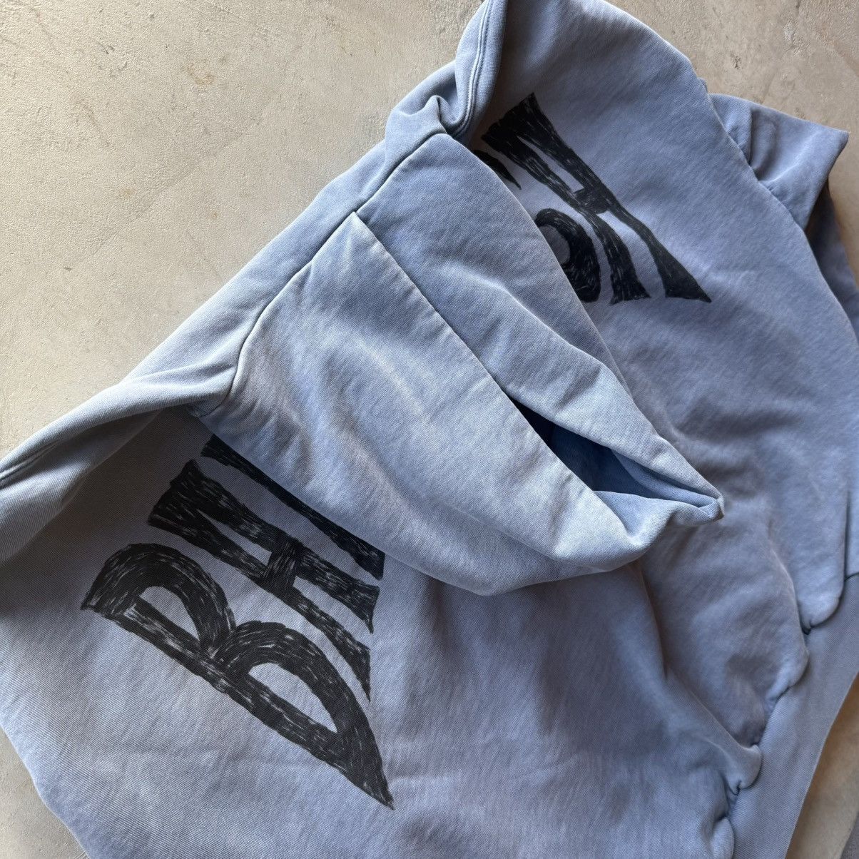 Balenciaga Balenciaga HandDrawn Logo Hoodie Faded Blue Size US L / EU 52-54 / 3 - 4 Thumbnail
