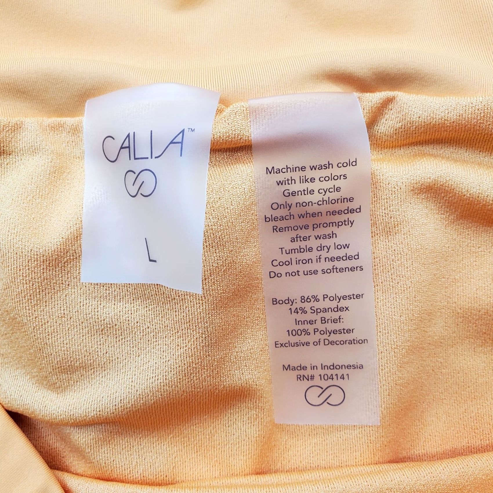 Vintage Calia Golf Tennis Performance Shorts Womens L Orange Lined Stretch Athletic Size 36" / US 14 / IT 50 - 7 Thumbnail