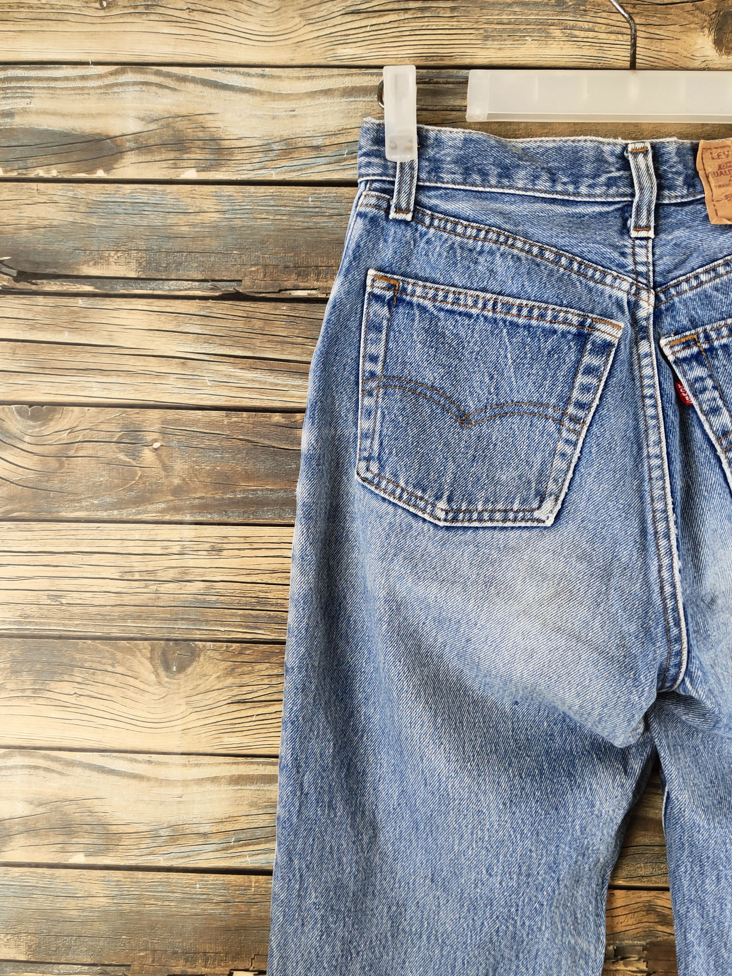 Levi's D 80' vintage levi's Blue Distressed Ripped Jeans #S2908 Size US 26 / EU 42 - 8 Thumbnail