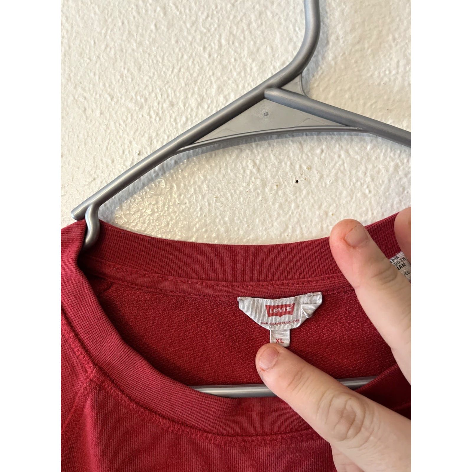 Levi's Levi's Crewneck Sweatshirt Unisex Adults XL Red Logo Relaxed Casual Pullover Size US XL / EU 56 / 4 - 3 Thumbnail