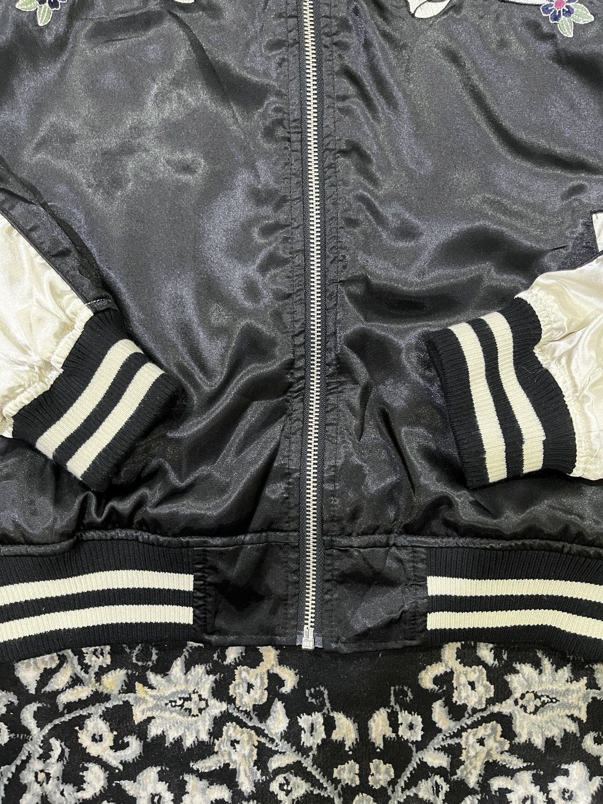 Japanese Brand Private Pause Sukajan Satin Minimal Design Jacket Size US M / EU 48-50 / 2 - 5 Thumbnail
