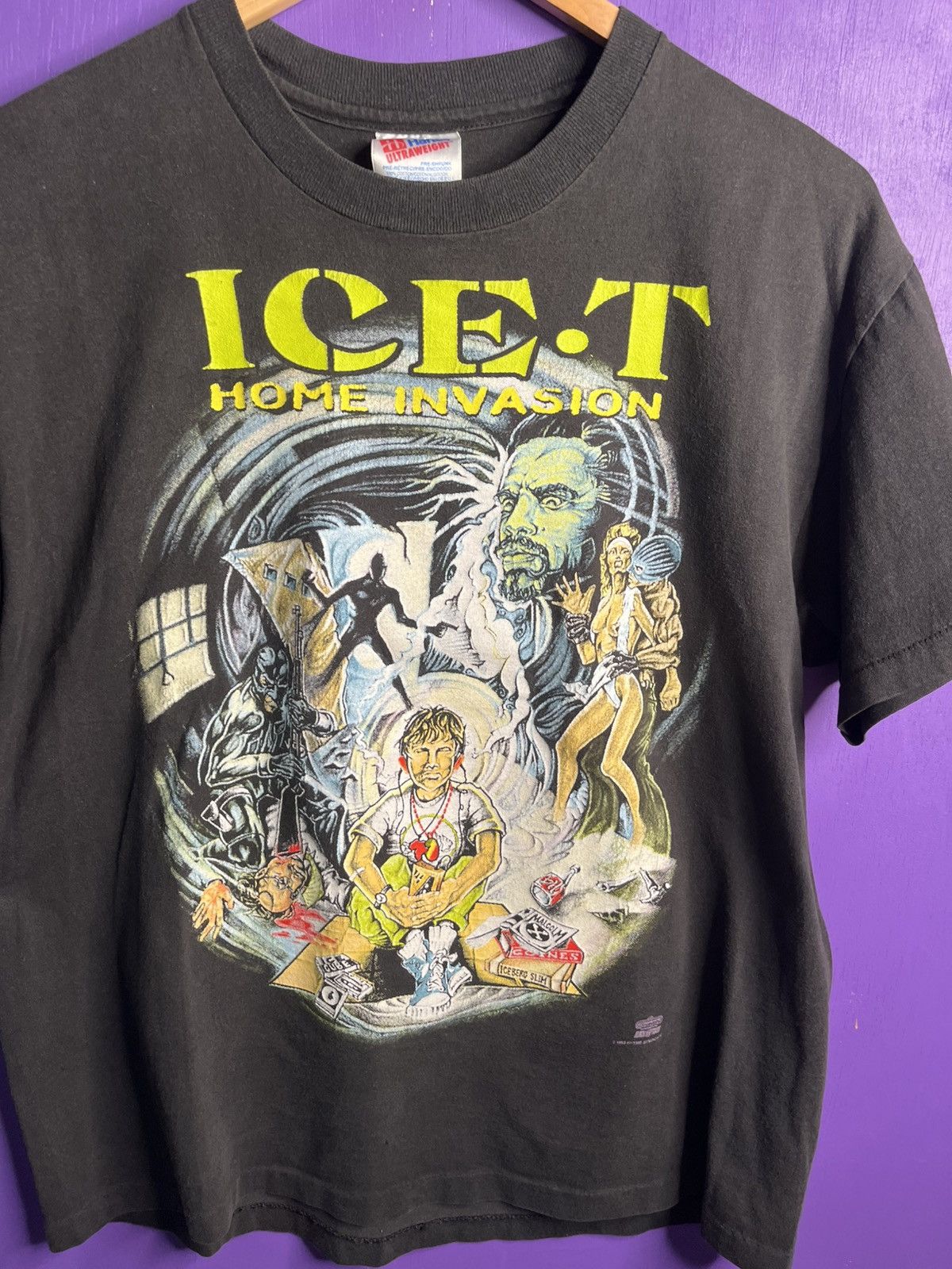 Band Tees × Vintage Vintage 1993 Ice-T home invasion tour t-shirt Size US M / EU 48-50 / 2 - 3 Thumbnail