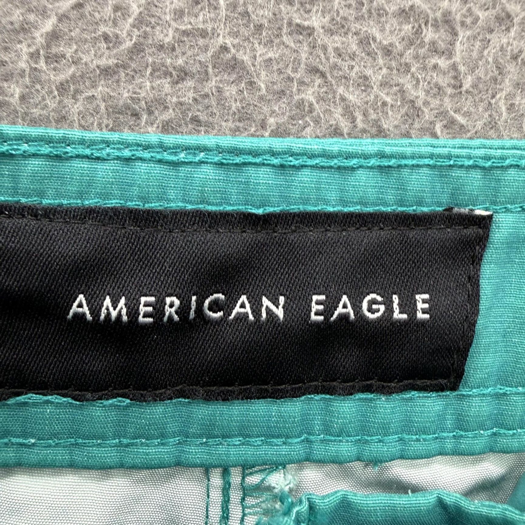 American Eagle Outfitters American Eagle Swim Bottoms Mens L Green Ombre Stripe Trunks Surf Beach Shorts Size US 33 - 4 Thumbnail