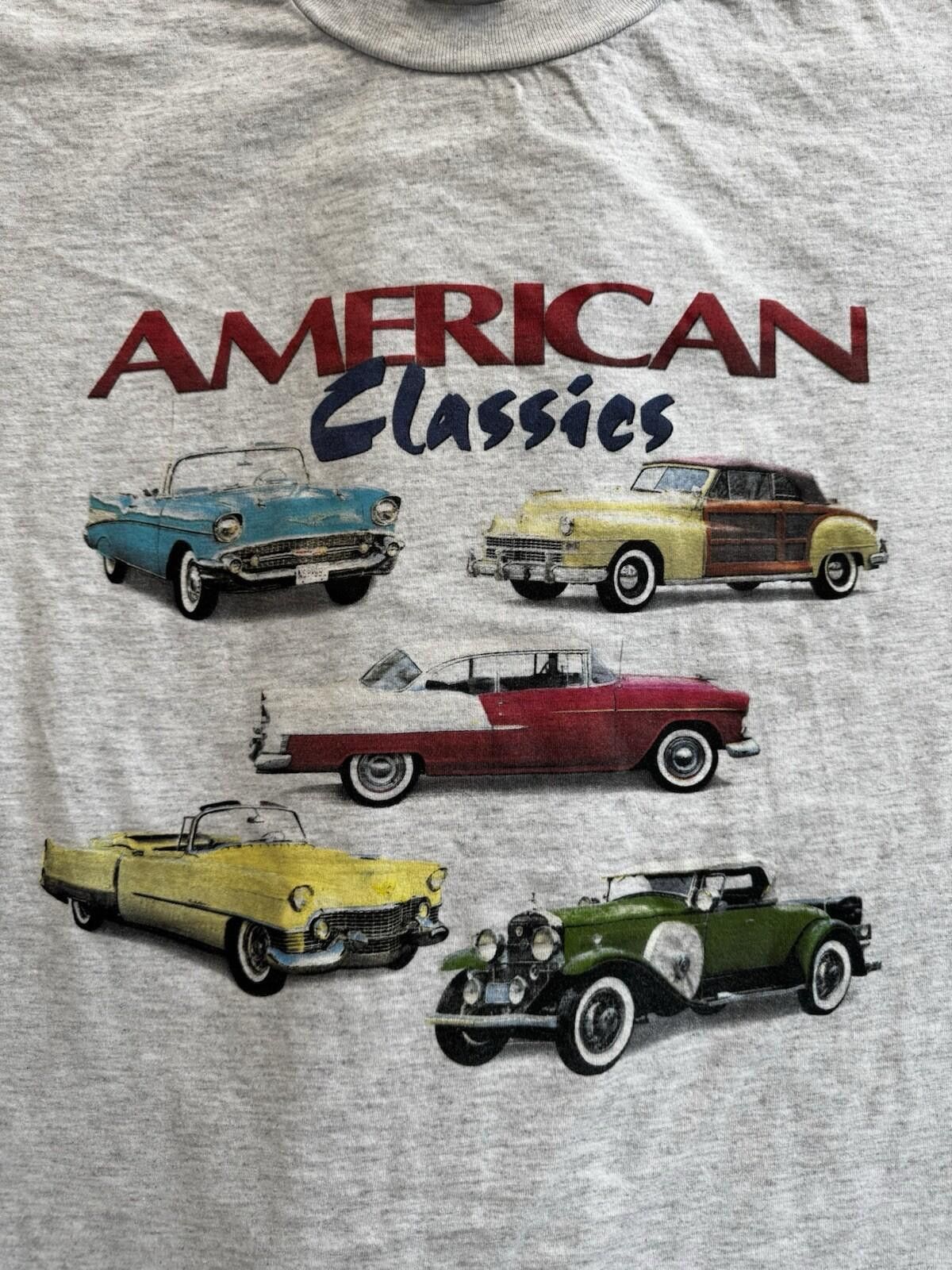 Vintage Vintage 90s American Classics Cars Auto Graphic XL T-Shirt Size US XL / EU 56 / 4 - 2 Thumbnail
