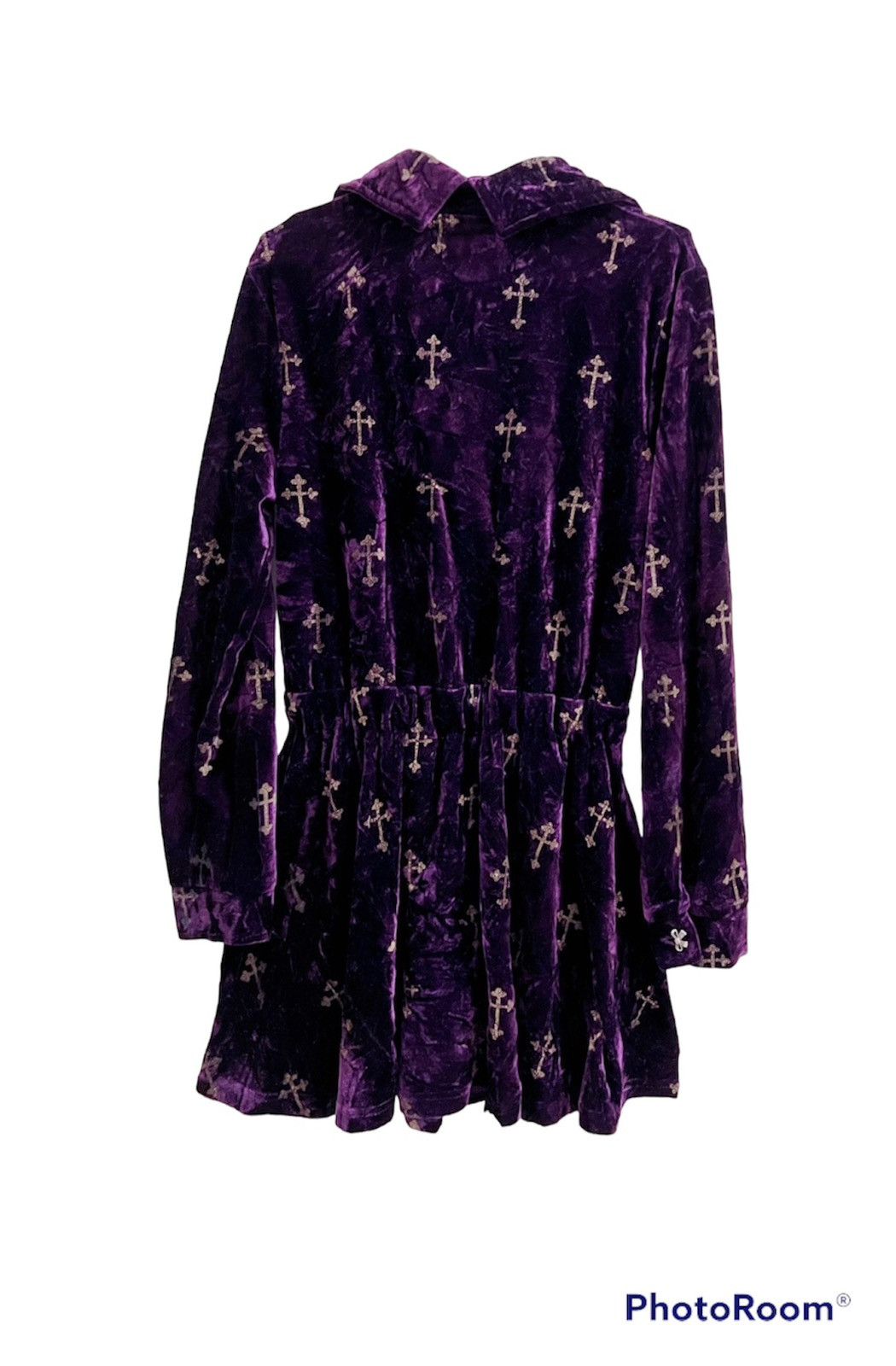Japanese Brand Velvet cross gothic mini dress 🧛🏻‍♀️💜 Size M / US 6-8 / IT 42-44 - 2 Thumbnail